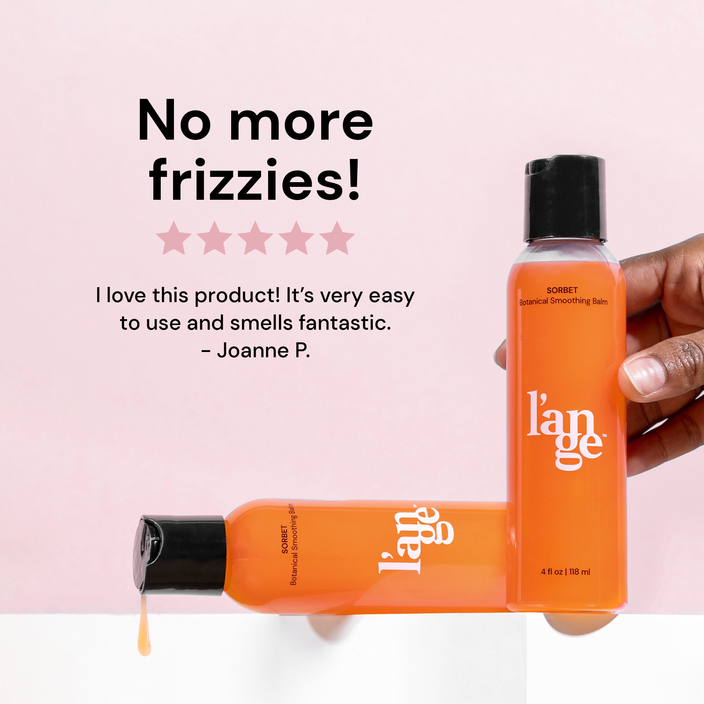 Sorbet Botanical Smoothing Balm for Frizzy Hair - Natural Hair Taming & Shine Enhancing Styling Cream for Women & Men - Perfect for Daily Use & Salon Styling