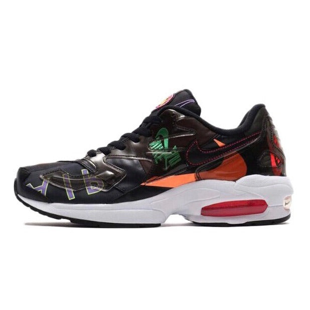Nike Air Max 2 Light QS - Black/Racer Pink Running Shoes for Men & Women | Comfortable Athletic Sneakers for Jogging, Gym Workouts & Casual Wear