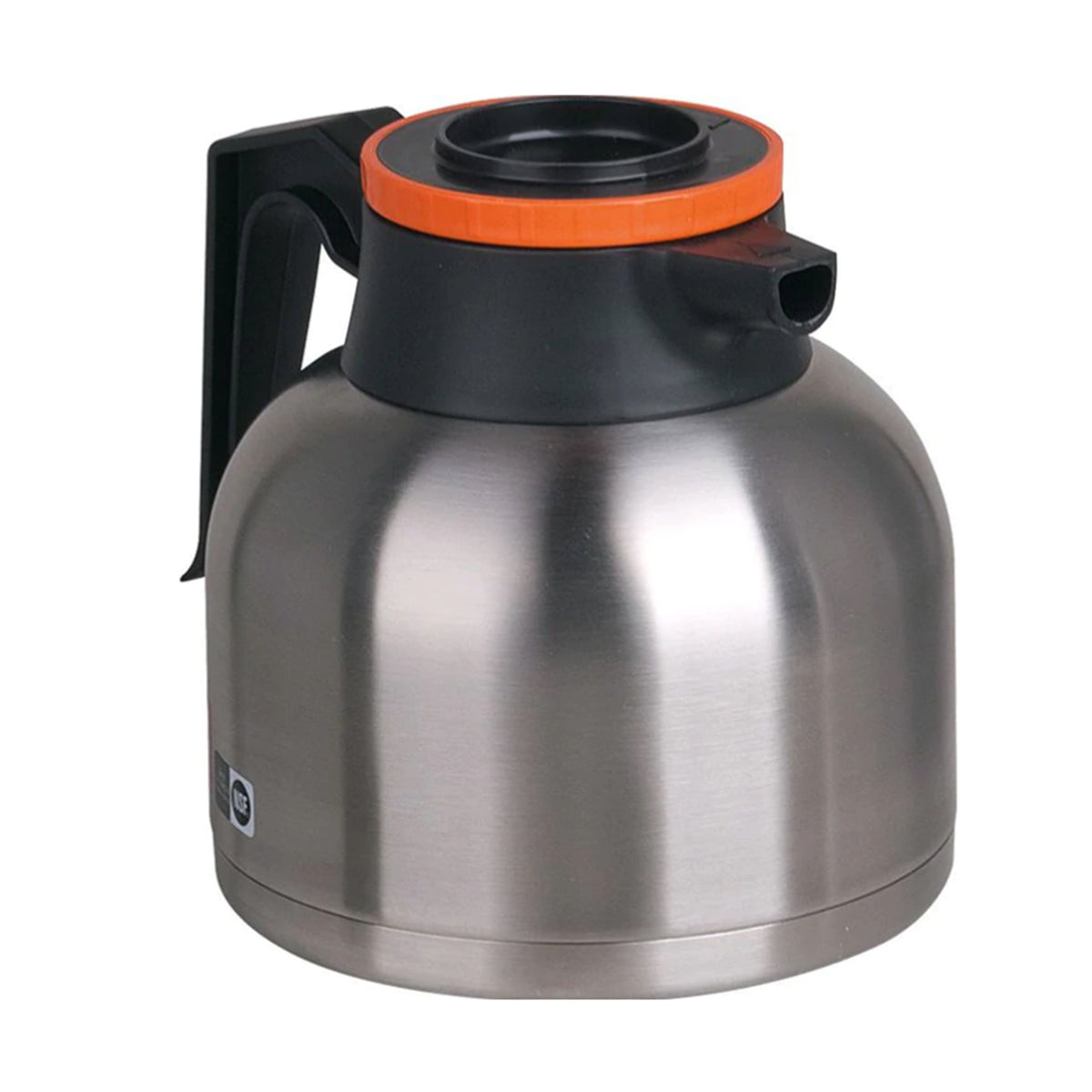 BUNN 40163.000 1.9L Thermal Carafe with Both Lids - Stainless Steel Coffee Carafe for Hot & Cold Beverages - Perfect for Office, Home, and Restaurants