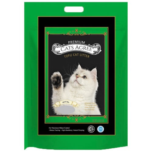 Premium Tofu & Matcha Cat Litter - Natural, Odor-Control Cat Hygiene Solution for Multi-Cat Homes & Small Spaces