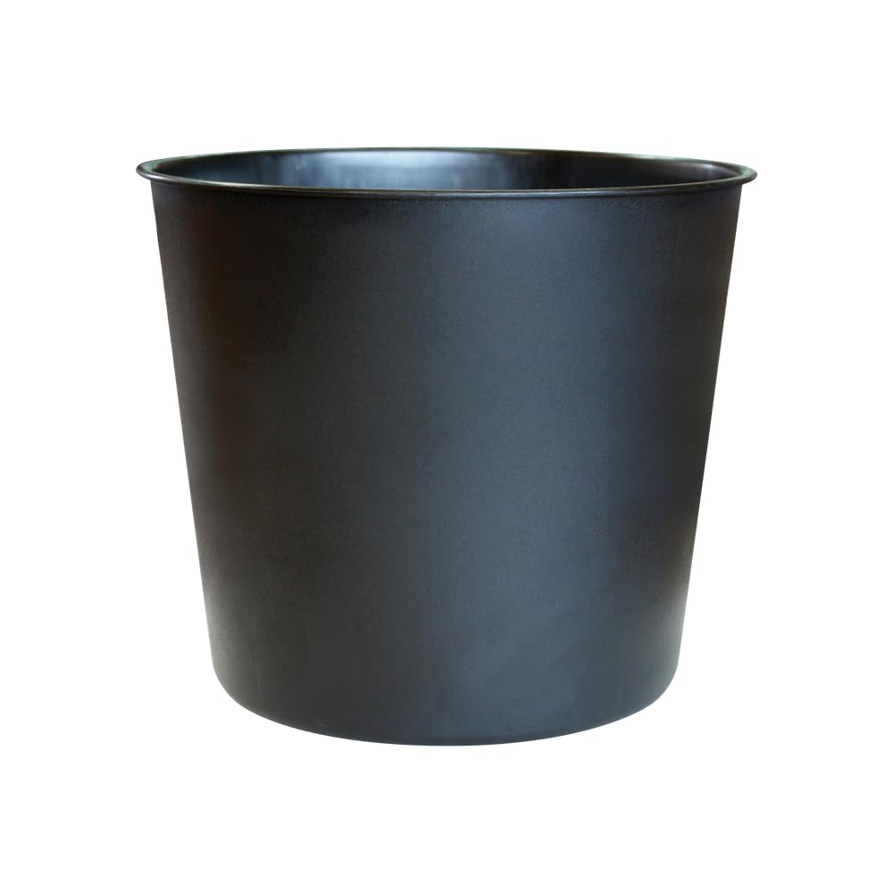 Elho Brussels Diamond High Easy Insert 27cm Black Indoor Plant Pots - Perfect for Home Decor, Living Room & Office Plants
