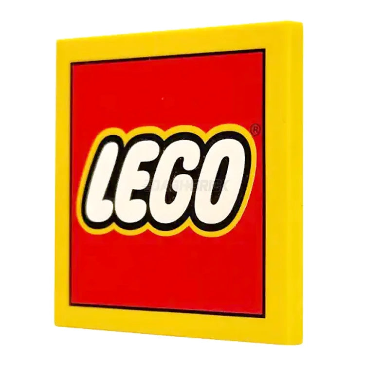 LEGO Minifigure Accessory - LEGO Logo Tile 4x4 (1751pb015) for LEGO Building Sets, DIY Projects & Creative Play - Perfect for Custom LEGO Models & Collectors