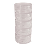 FANTA SEA 5-Tier Stackable Spice Jars with Lids - Clear Plastic Organizer for Kitchen Pantry, Spices, Tea, Coffee, Snacks & Craft Supplies - Space Saving Storage Solution for Home & Office