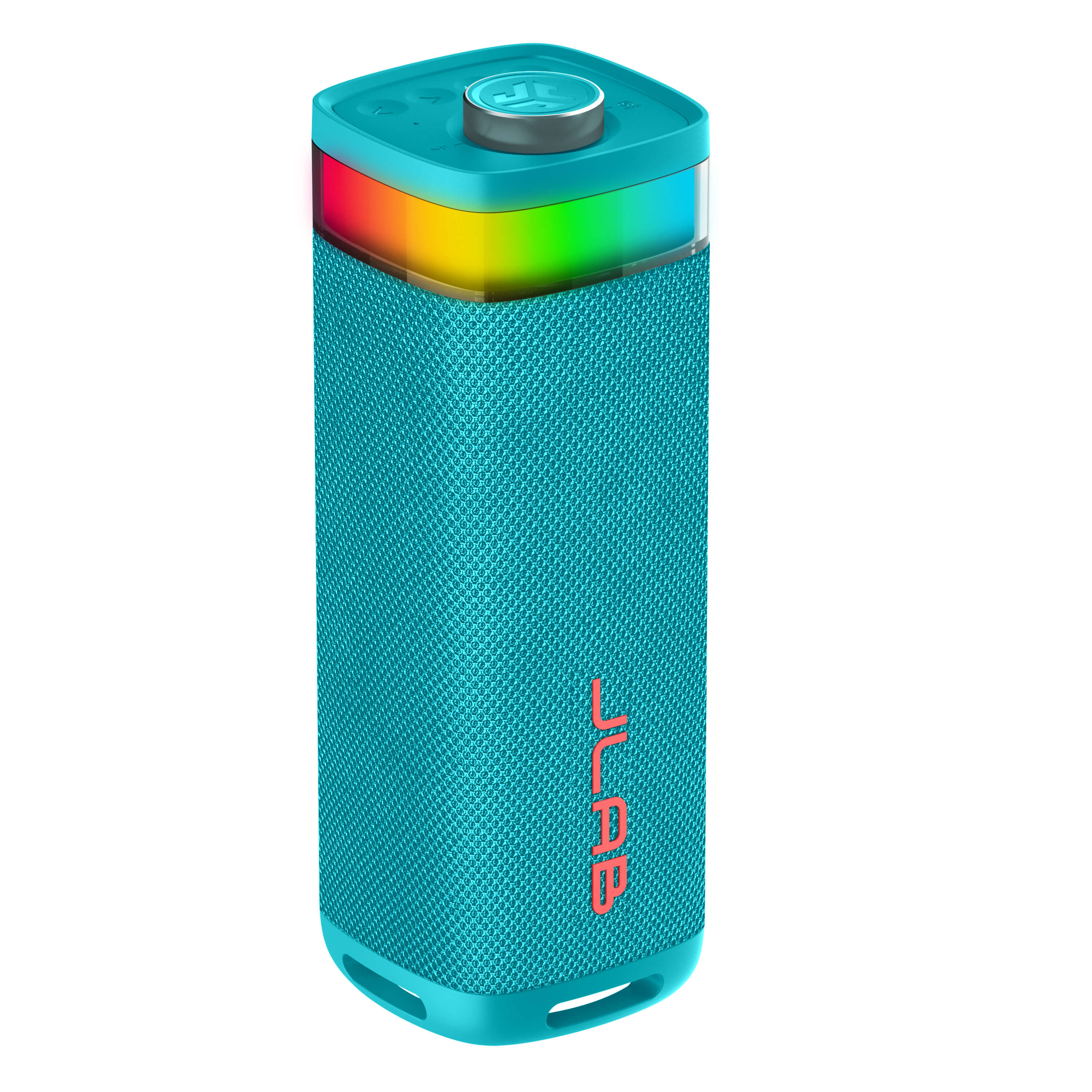JBuds Party Portable Bluetooth Speaker - Wireless Outdoor Speaker with 12H Playtime, IPX5 Waterproof, Rich Bass - Perfect for Beach, Pool, Camping & Travel (Cyan)