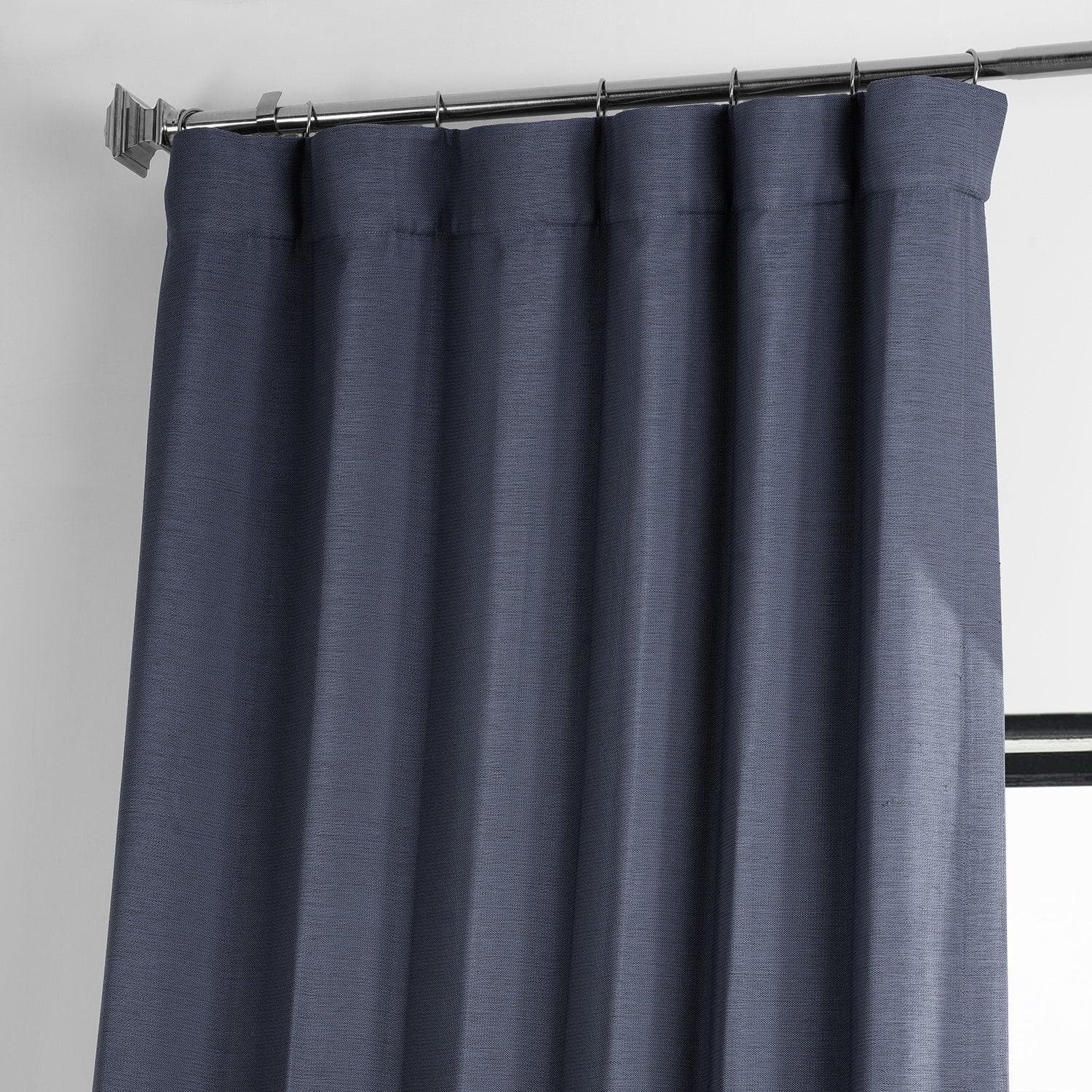 Wild Blue Textured Bellino Blackout Curtains for Bedroom & Living Room - Noise Reducing & Thermal Insulated Window Drapes for Better Sleep & Energy Efficiency