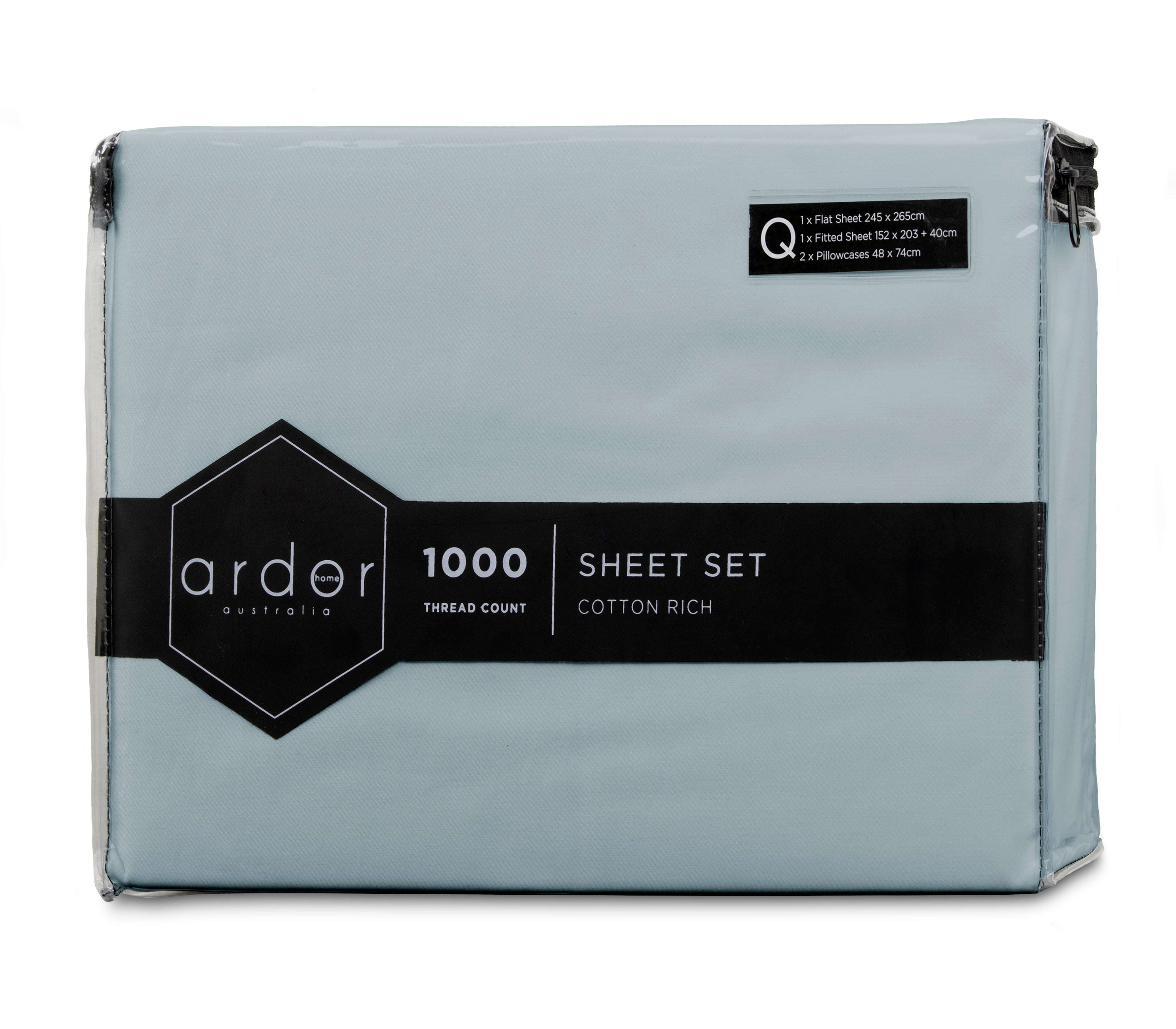 1000 Thread Count Cotton Rich King Size Sheet Set - Ultra Soft & Breathable Bed Sheets for Luxury Comfort - Perfect for Master Bedroom, Guest Room & Hotel Use