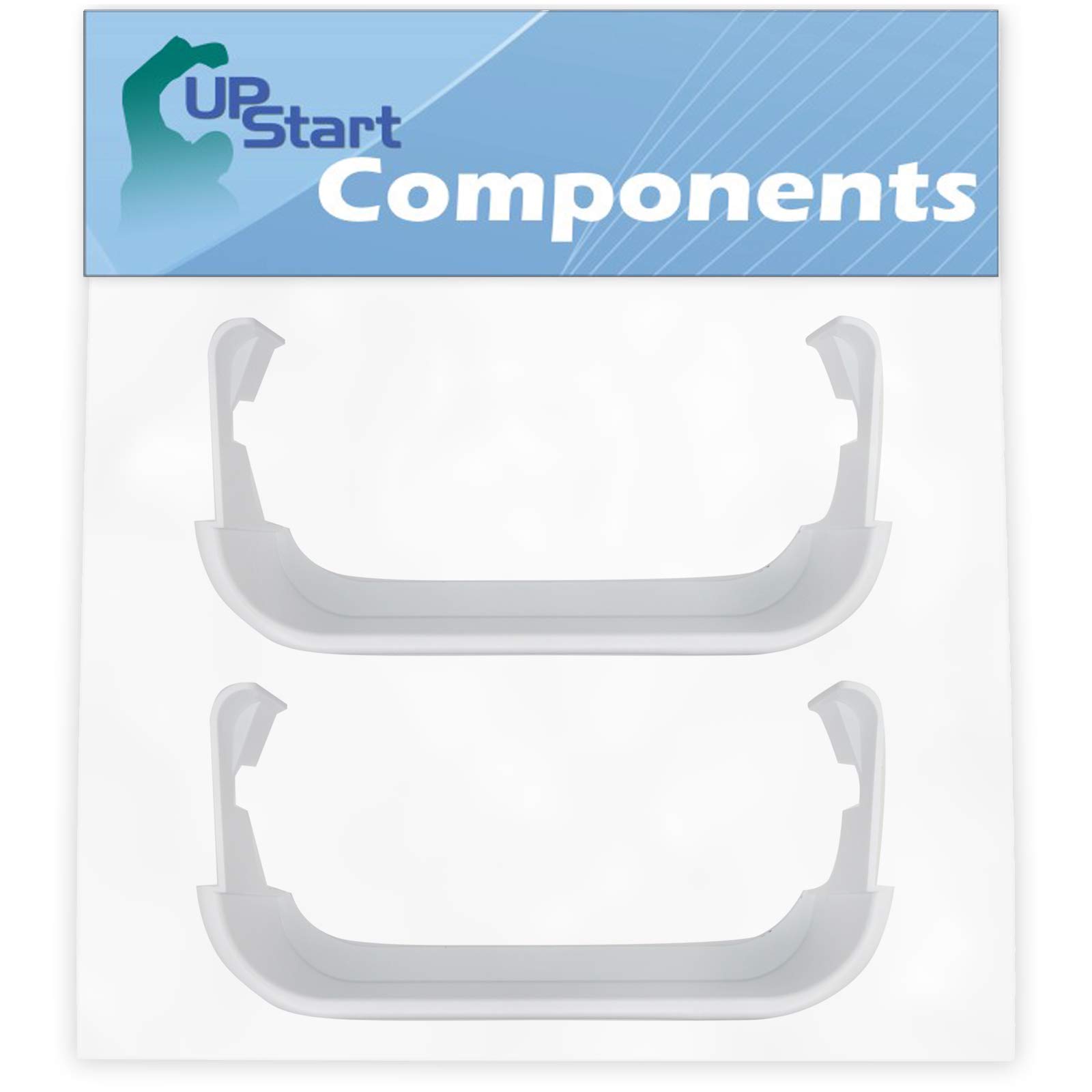 2-Pack 240351601 Refrigerator Freezer Door Bin Side Shelf Replacement for Kenmore/Sears 25356519402 - Compatible with 240351601 Door Bin - UpStart Components Brand - Perfect for Kitchen Organization & Appliance Repair