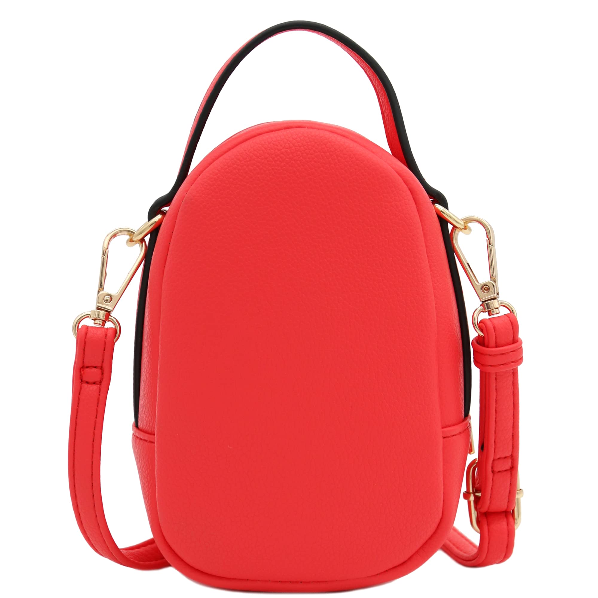 Stylish Two-Compartment Mini Oval PU Leather Crossbody Bag for Women - Perfect for Everyday Use, Travel & Shopping