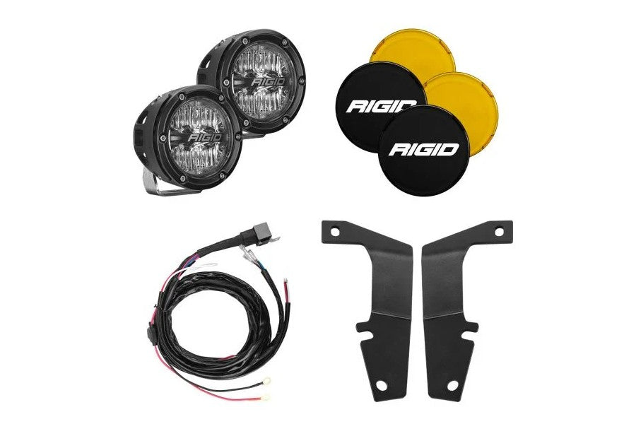 2010-2023 Toyota 4Runner Rigid Industries A-Pillar Light Kit with 360 Series LED Off-Road Lights - Perfect for Night Driving & Off-Road Adventures