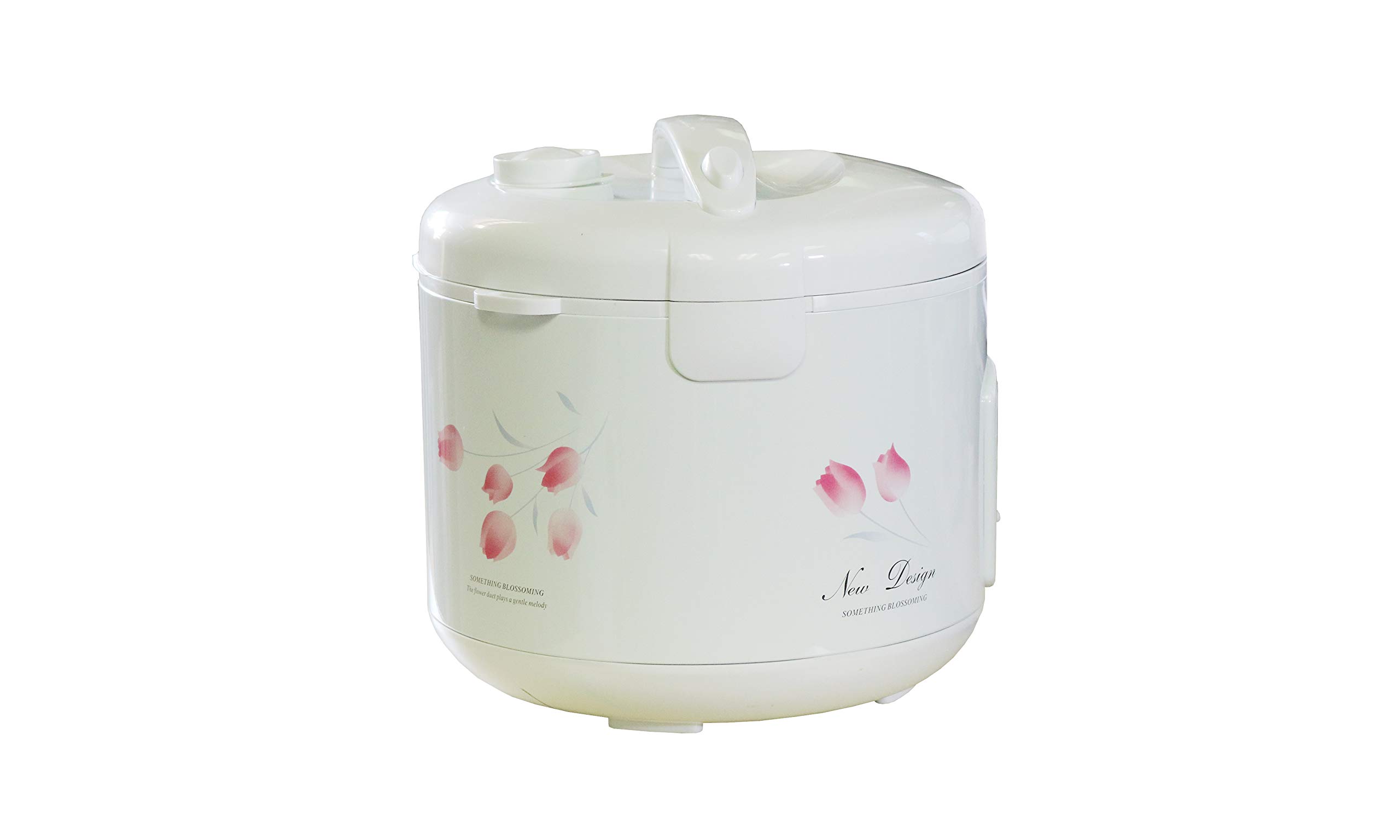 TRC-08 8-Cup Rice Cooker with Steam Basket - Cool Touch Exterior, Keep Warm Function - Perfect for Family Dinners, Meal Prep & Small Kitchens