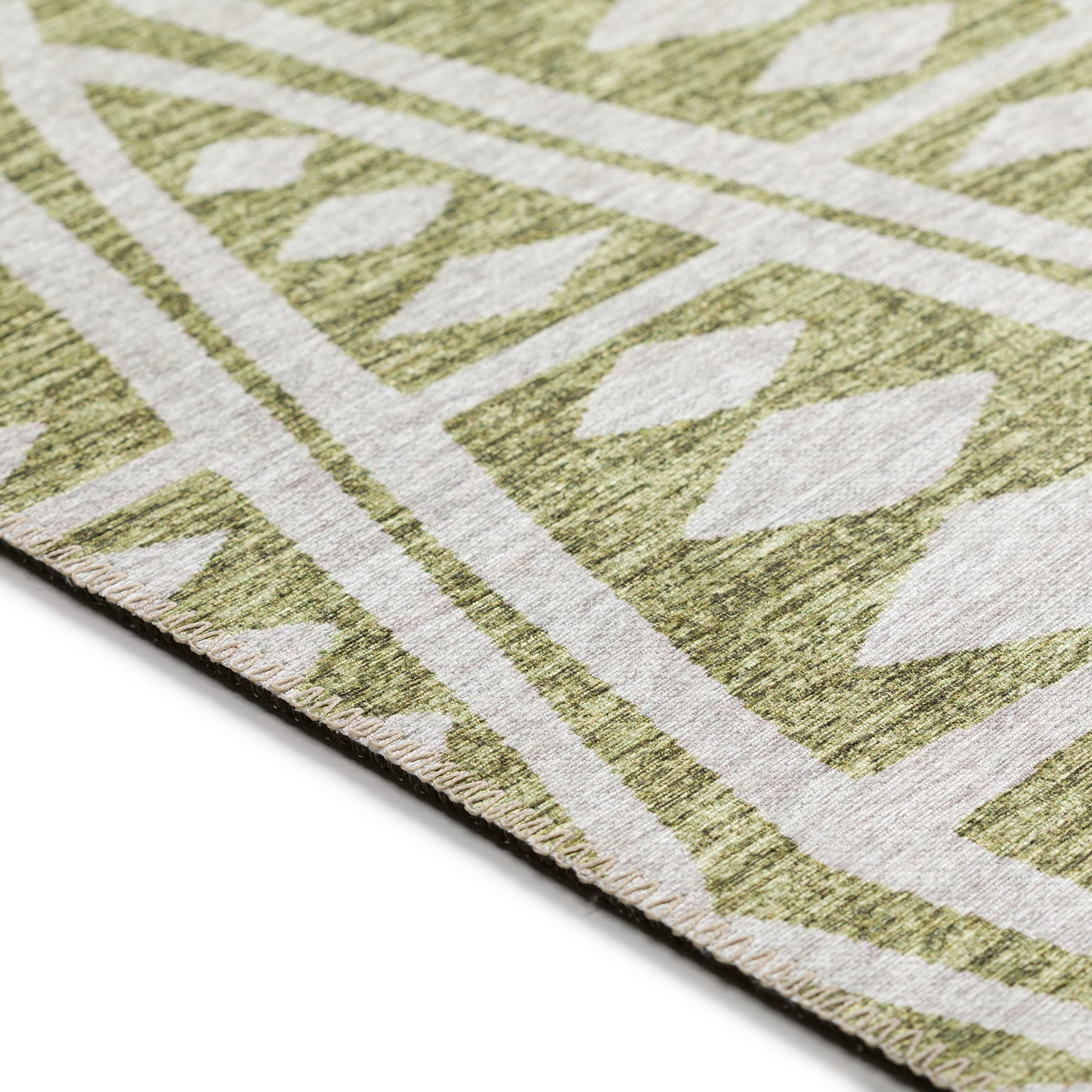 Addison Rugs Yuma AYU36 Olive 8' x 10' Area Rug - Soft & Durable Living Room Carpet for Home Decor