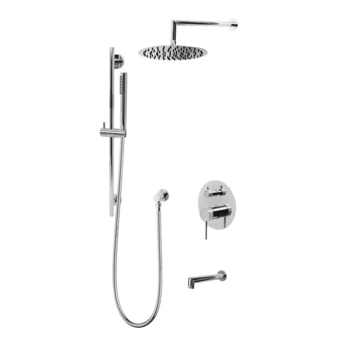 Premium B55200 W10ATS Shower System - Luxury Rainfall Showerhead with Adjustable Settings for Spa-Like Bathroom Experience