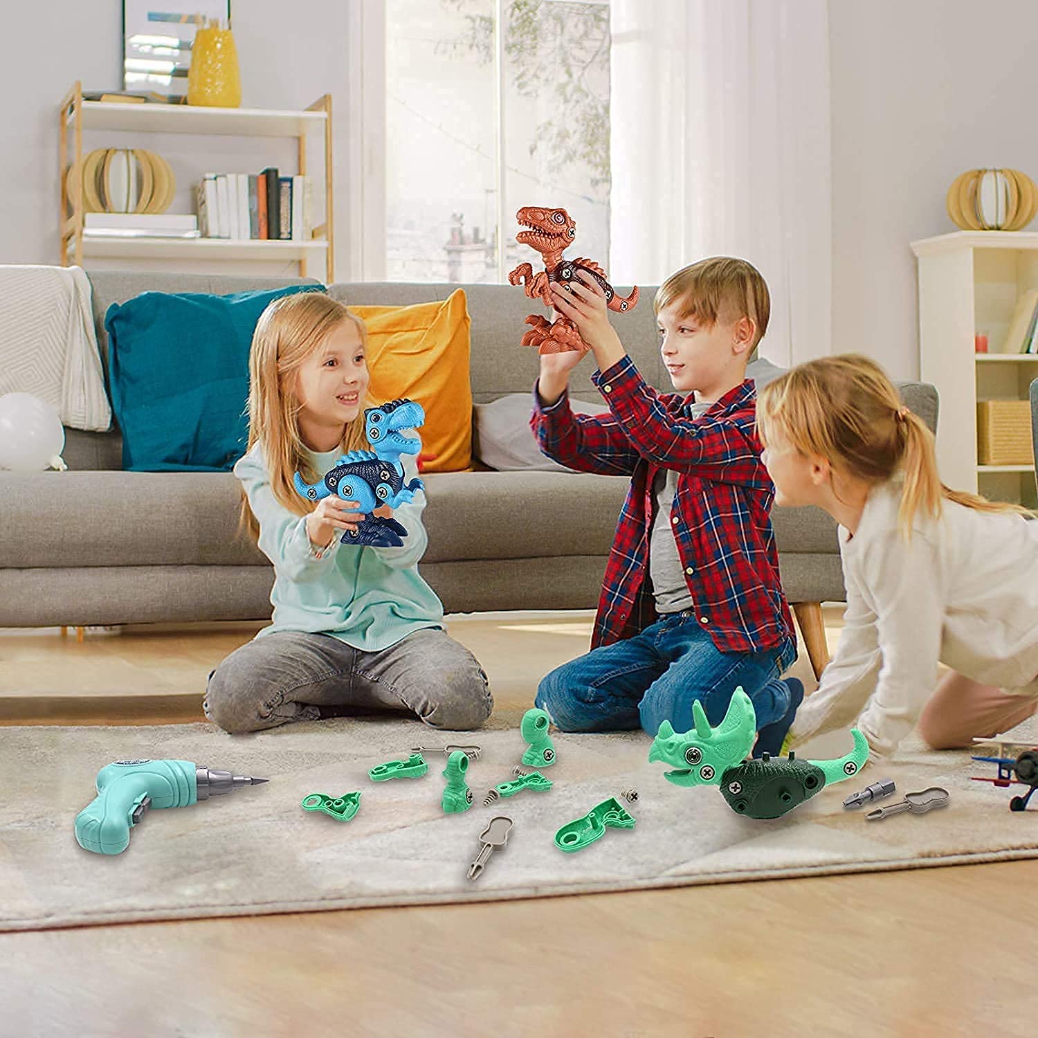 STEM Dinosaur Toys with Electric Drill for Kids 3-7 - Perfect for Birthday & Christmas Gifts