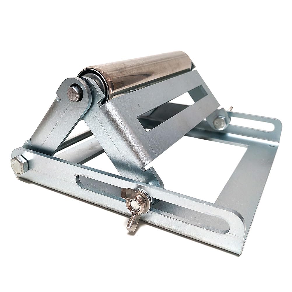 Adjustable Miter Saw Roller Stand - Heavy Duty 280 Lbs Capacity Woodworking Support Frame with Height Adjustment (2.3