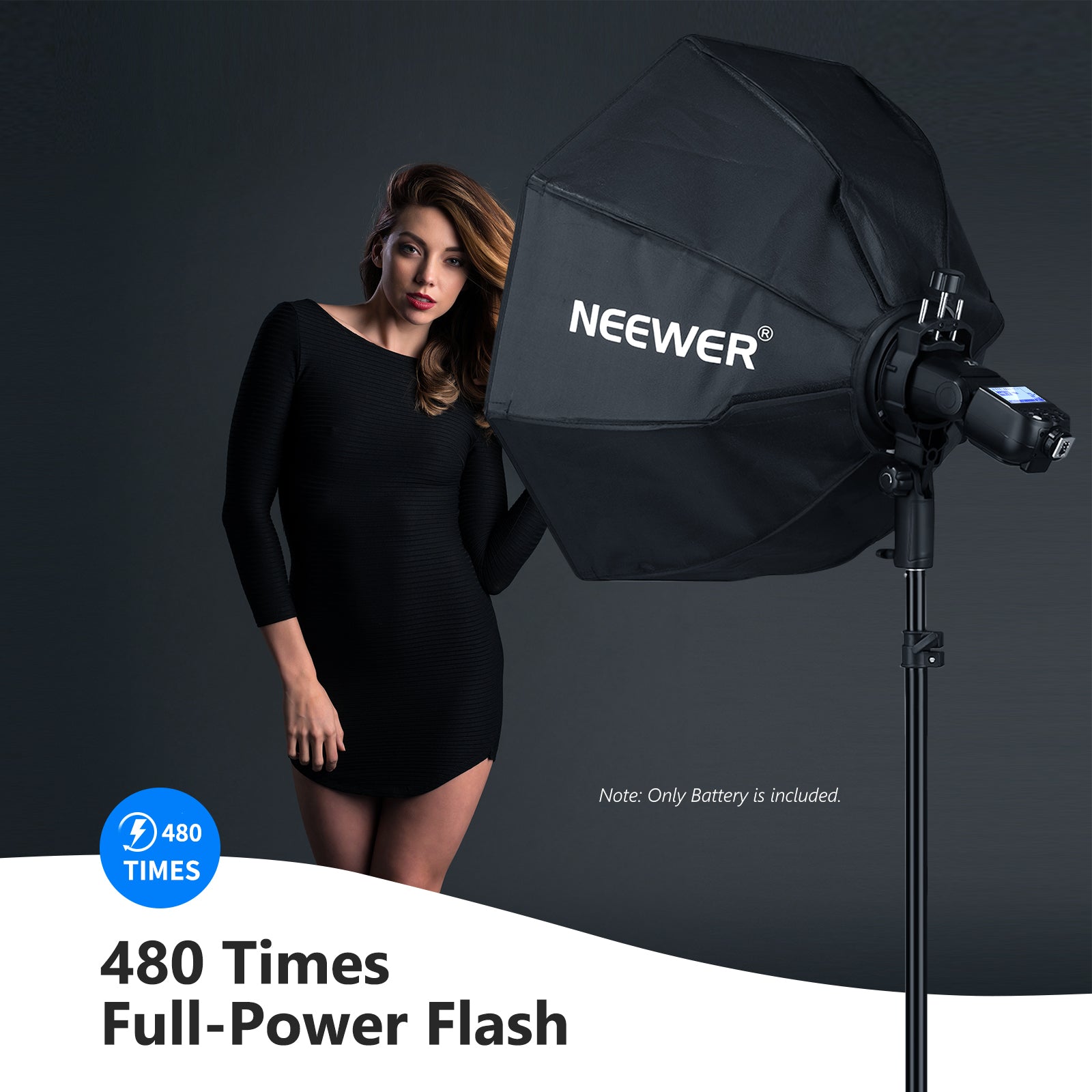 NEEWER NB Z1 7.4V 2600mAh Lithium Ion Replacement Battery for Canon Nikon Speedlite Flash - Compatible with Studio Photography, Wedding Events & Outdoor Shooting