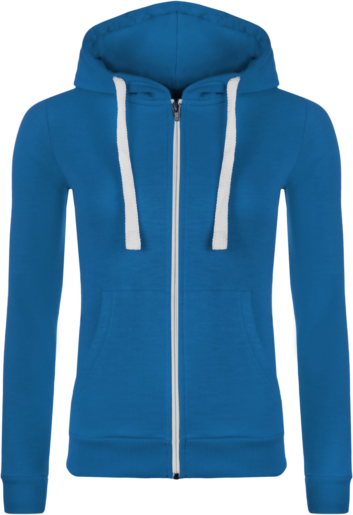 WearAll Plus Size Women's Hooded Zip Up Hoodie - Long Sleeve Sweatshirt for Ladies (Sizes 10-24) - Cozy Casual Wear for Fall & Winter