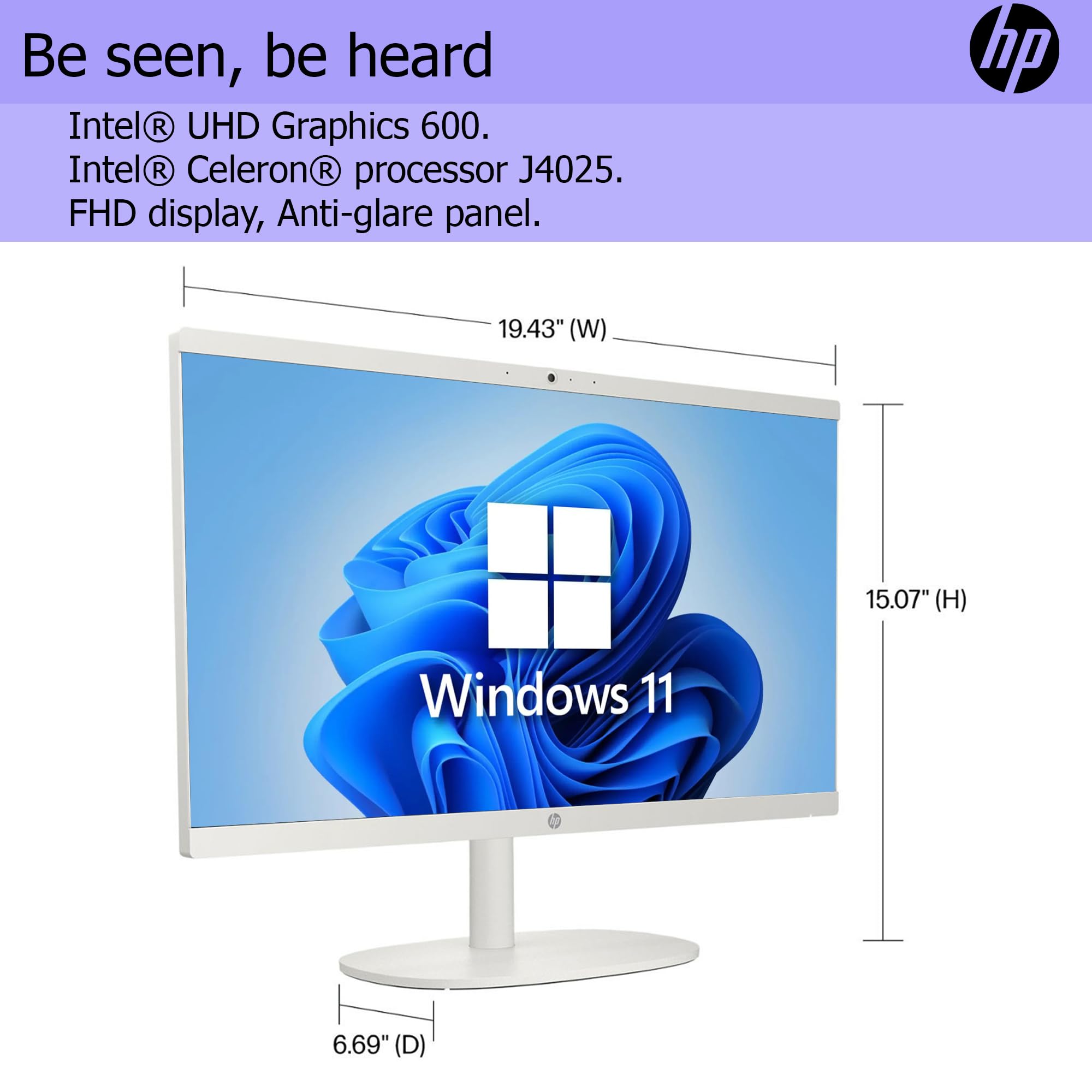 HP All-in-One Desktop Computer - 22