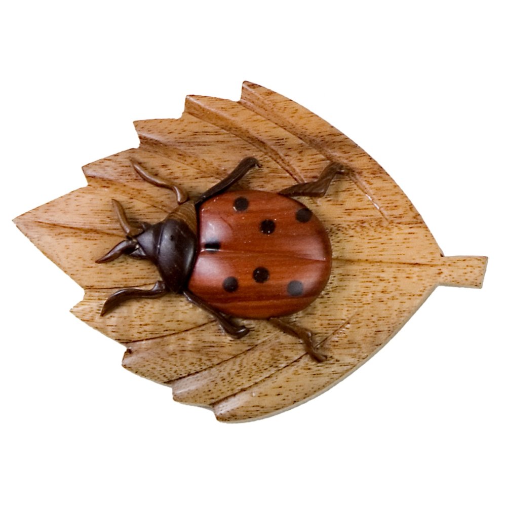 Ladybug Wooden Magnet - Cute Handmade Fridge Decor for Kids Room & Kitchen - Perfect for School Lockers, Office Boards & Refrigerator Organization
