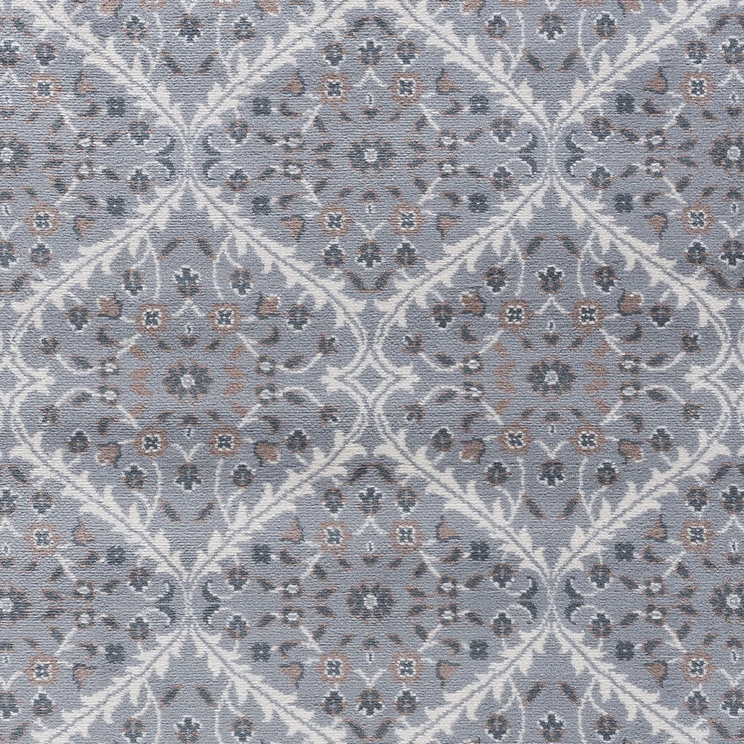 Tayse Gray Modern Large 8ft Round Area Rug - Soft Contemporary Carpet for Living Room, Bedroom, Dining Room & Entryway - Non-Slip Kitchen Rug - Perfect for Home Decor & Family Gatherings