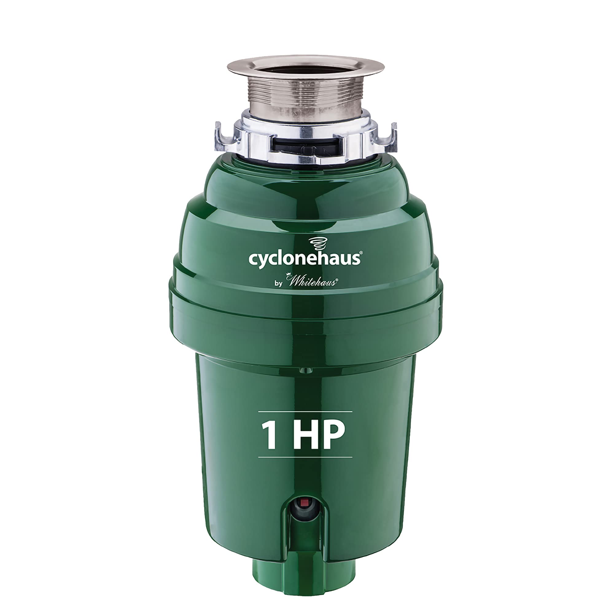 Cyclonehaus High Efficiency Kitchen Garbage Disposal with Solid Brass Flange - Powerful Food Waste Disposer for Home & Commercial Kitchens