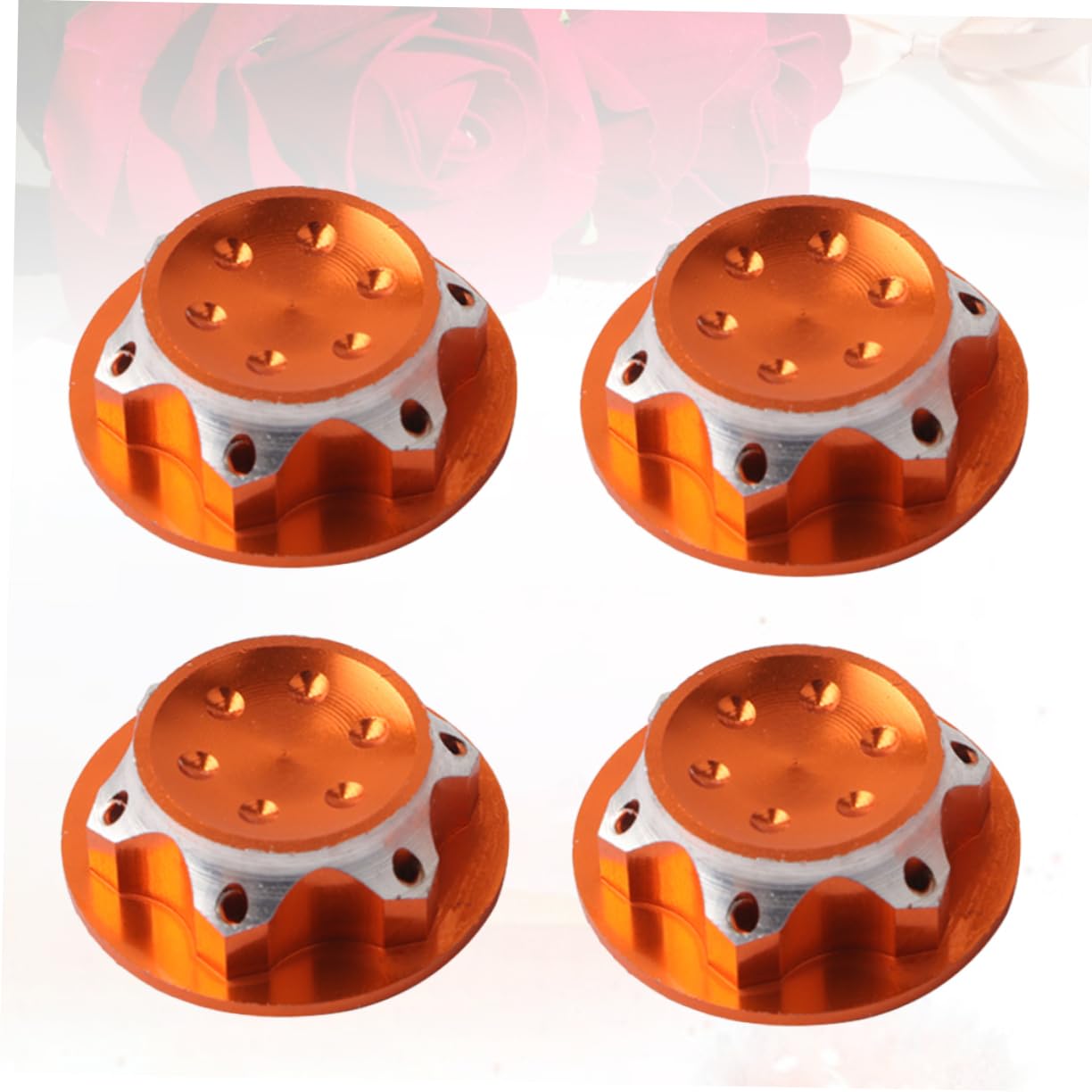 Totority 8Pcs RC Car Wheel Hub Covers for Crawler Track Accessories - Off-Road Adventure