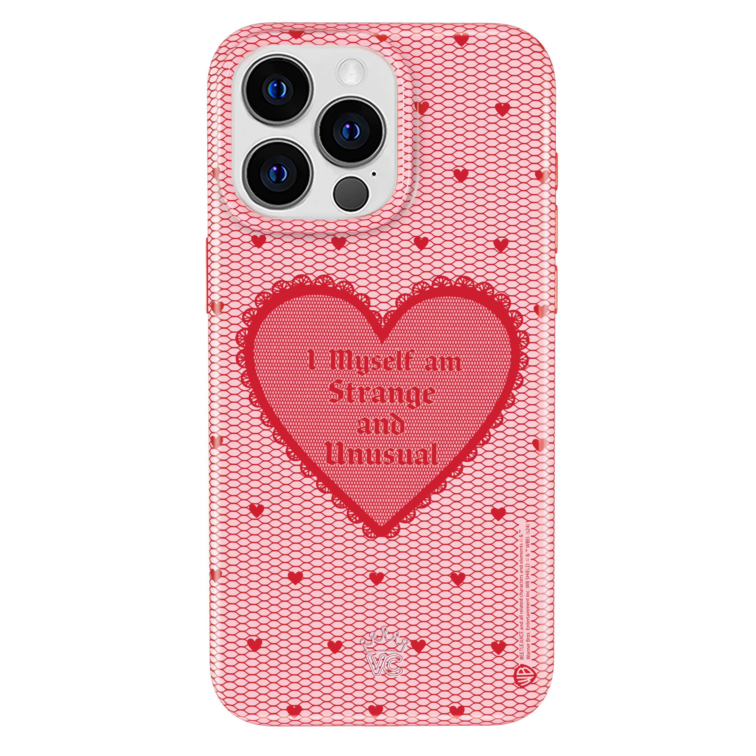 Beetlejuice Strange and Unusual iPhone Case - Unique Gothic Horror Design for iPhone 13/14/15 Pro Max - Perfect for Halloween, Cosplay, and Movie Fans