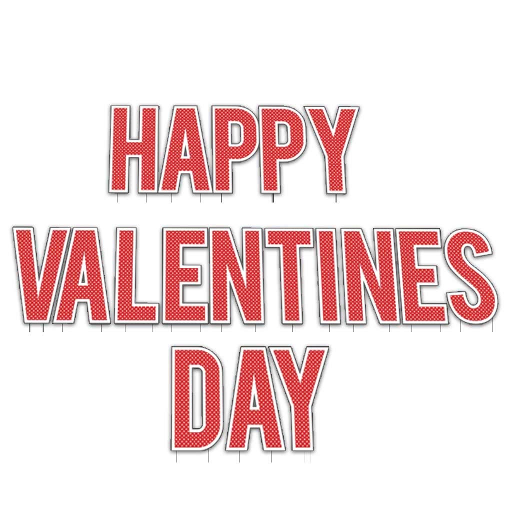 Custom Valentine's Day Yard Sign Decorations - Personalized Name Yard Letters with Stakes for Outdoor Home Decor | Perfect for Front Yard, Garden & Holiday Celebrations