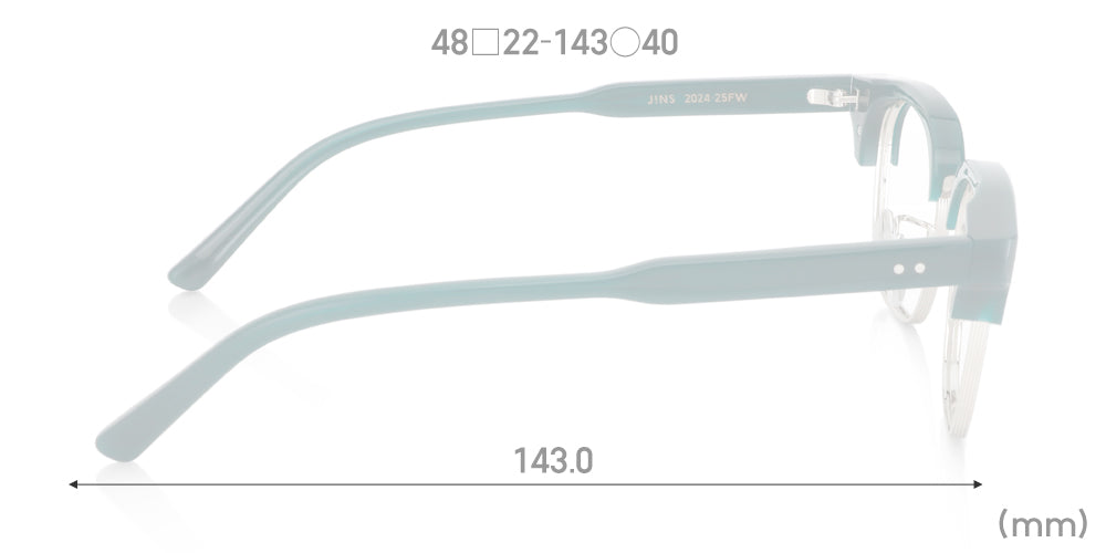 JINS TODAY 24 25FW 099 149 Eyeglasses - Trendy Unisex Glasses for Work, Study & Daily Wear