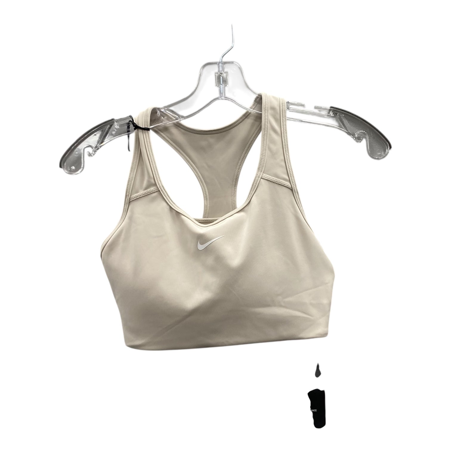 Nike Women's Athletic Sports Bra - Medium Size, Tan Color for Running, Yoga & Gym Workouts