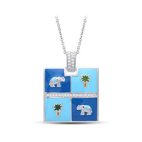 Elephant Pendant Necklace - Sterling Silver Elephant Charm Jewelry for Women - Perfect for Birthday Gifts, Spiritual Protection & Boho Fashion Accessories