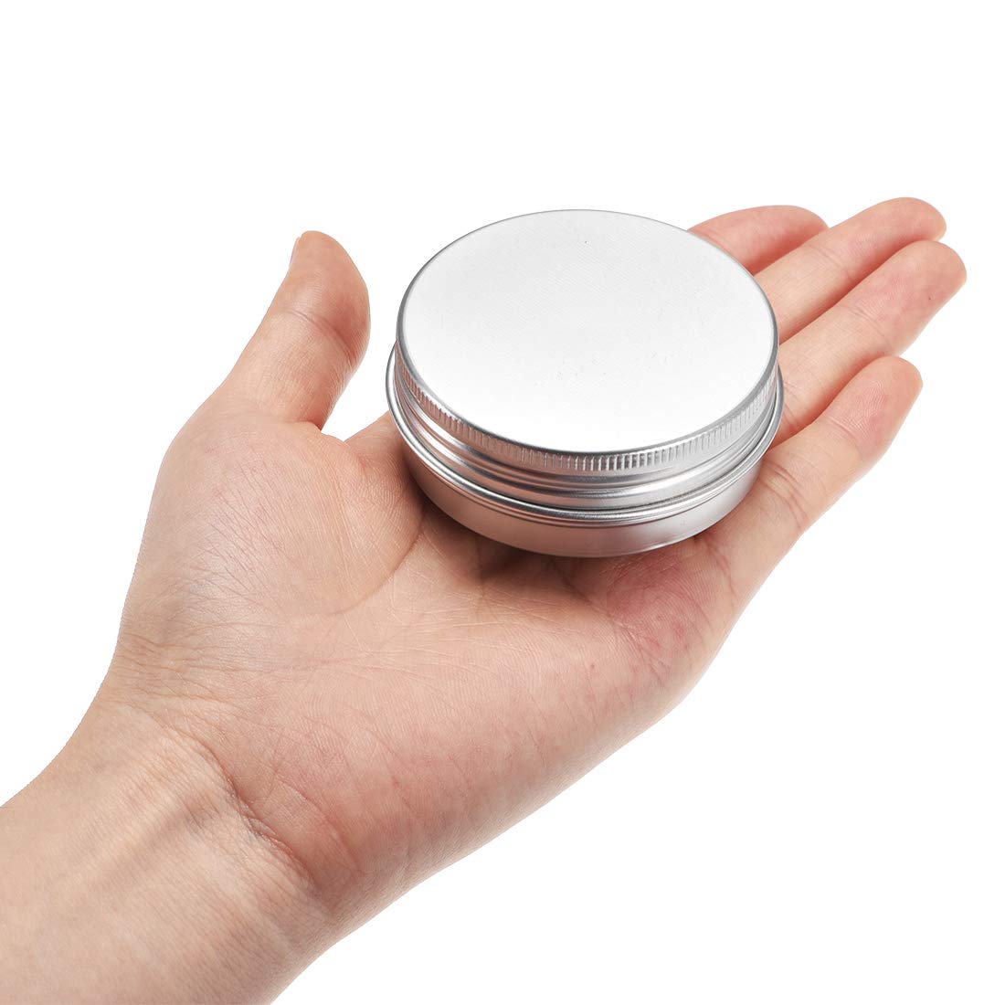 12 Pack 1.4 oz Round Aluminum Cans with Screw Top Metal Lids - 40ml Small Tin Containers for DIY Crafts, Candle Making, Storage & Organizing - Perfect for Home, Office & Gift Packaging