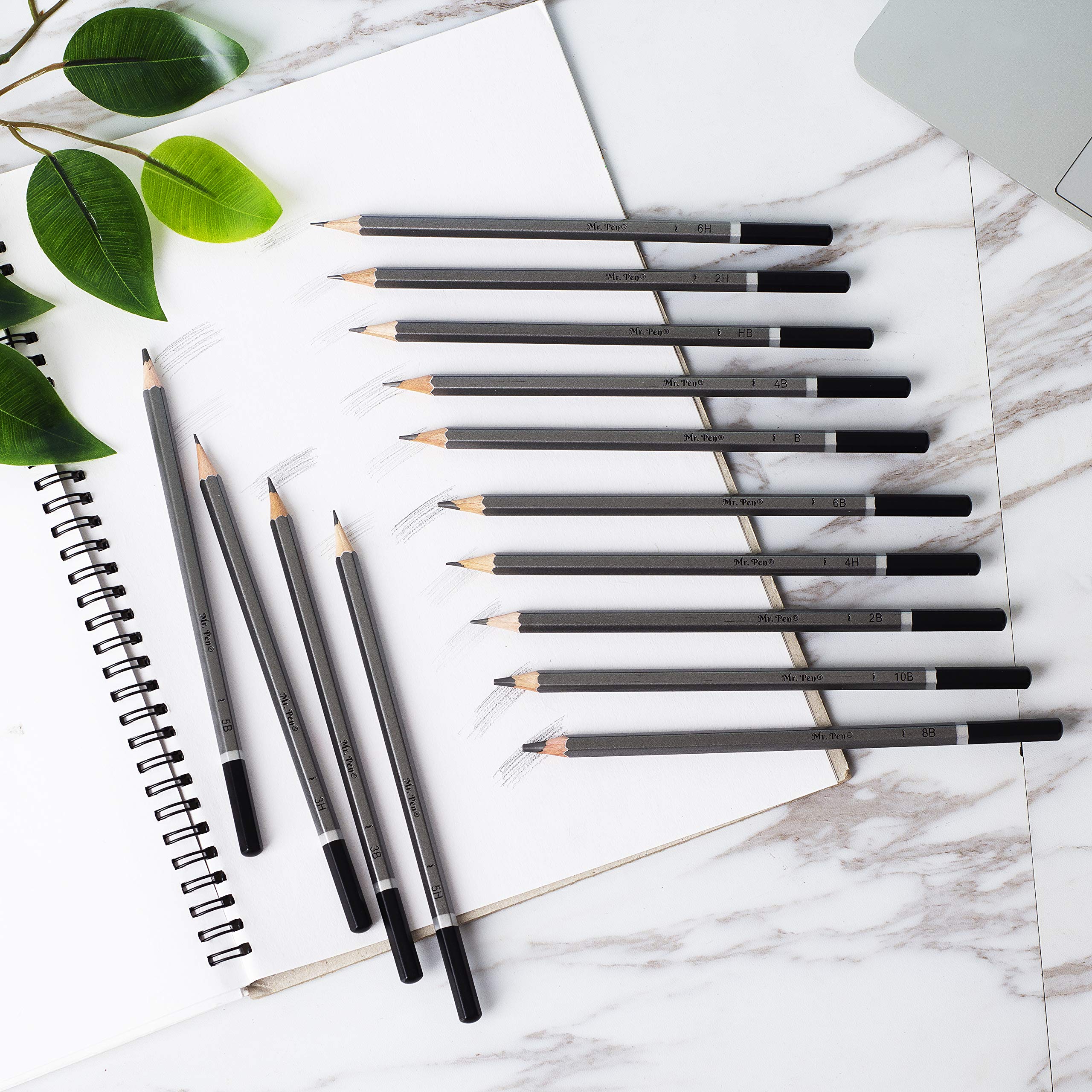 Mr. Pen- 14 Pack Professional Sketch Pencils for Drawing, Art & Shading - Graphite Pencils Set for Artists, Beginners & Sketching - Perfect for Sketching, Drawing, Shading & Professional Artwork