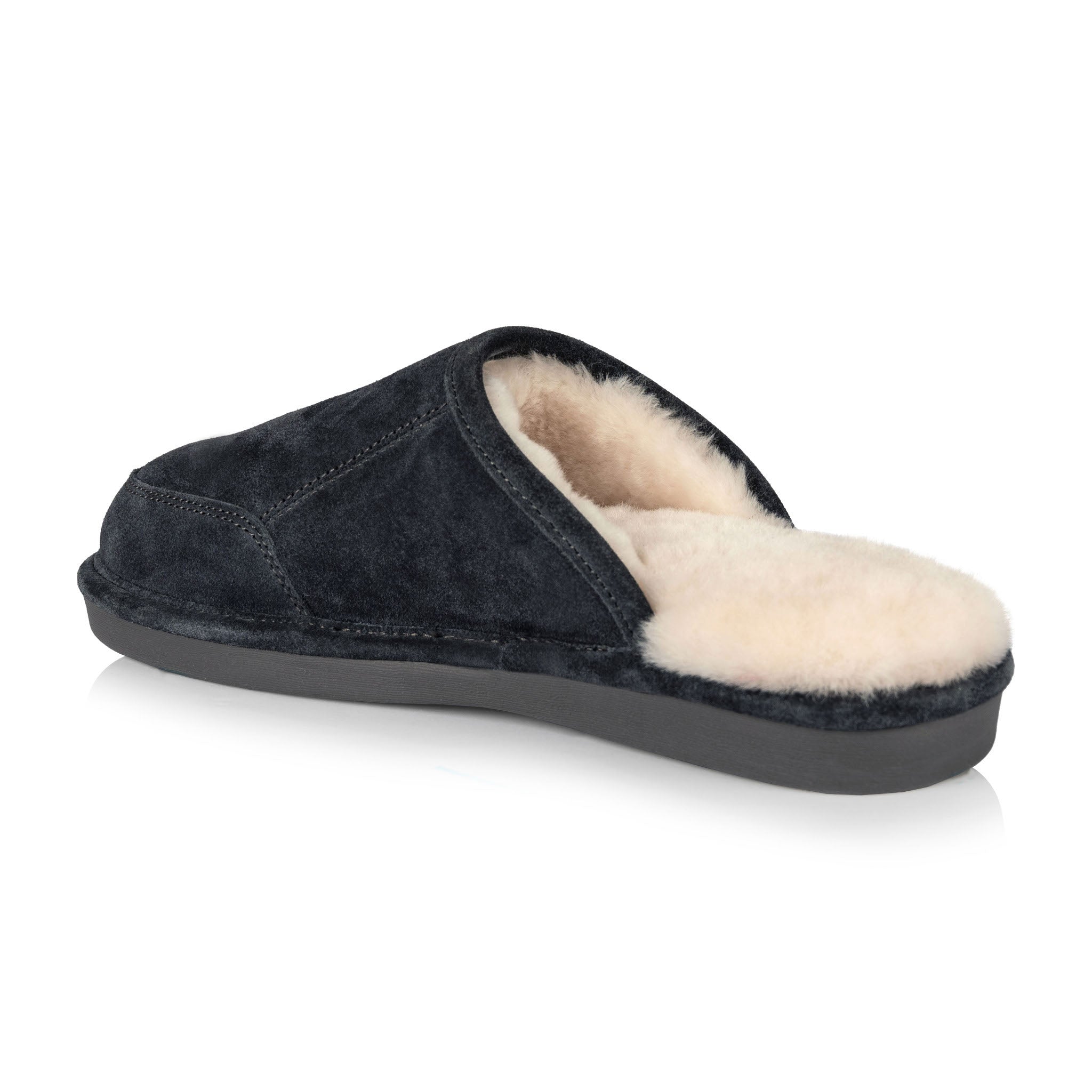 Brandon Men's Comfortable Grey House Slippers - Cozy Indoor/Outdoor Slides for Home, Lounge & Backyard Use