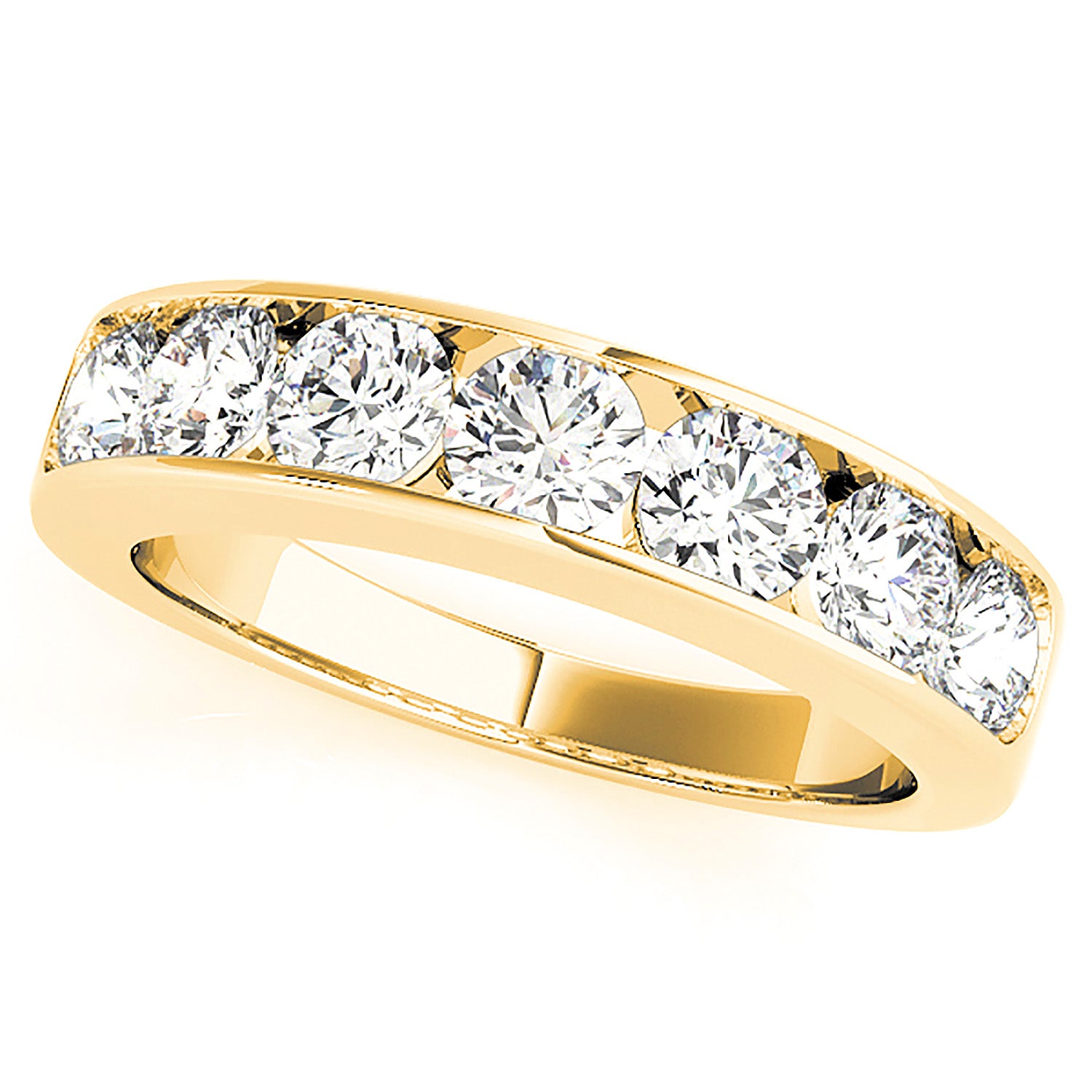 1.00 CTW Channel Set Round Diamond Wedding Band for Women - Elegant & Timeless Bridal Ring for Engagement, Anniversary & Special Occasions