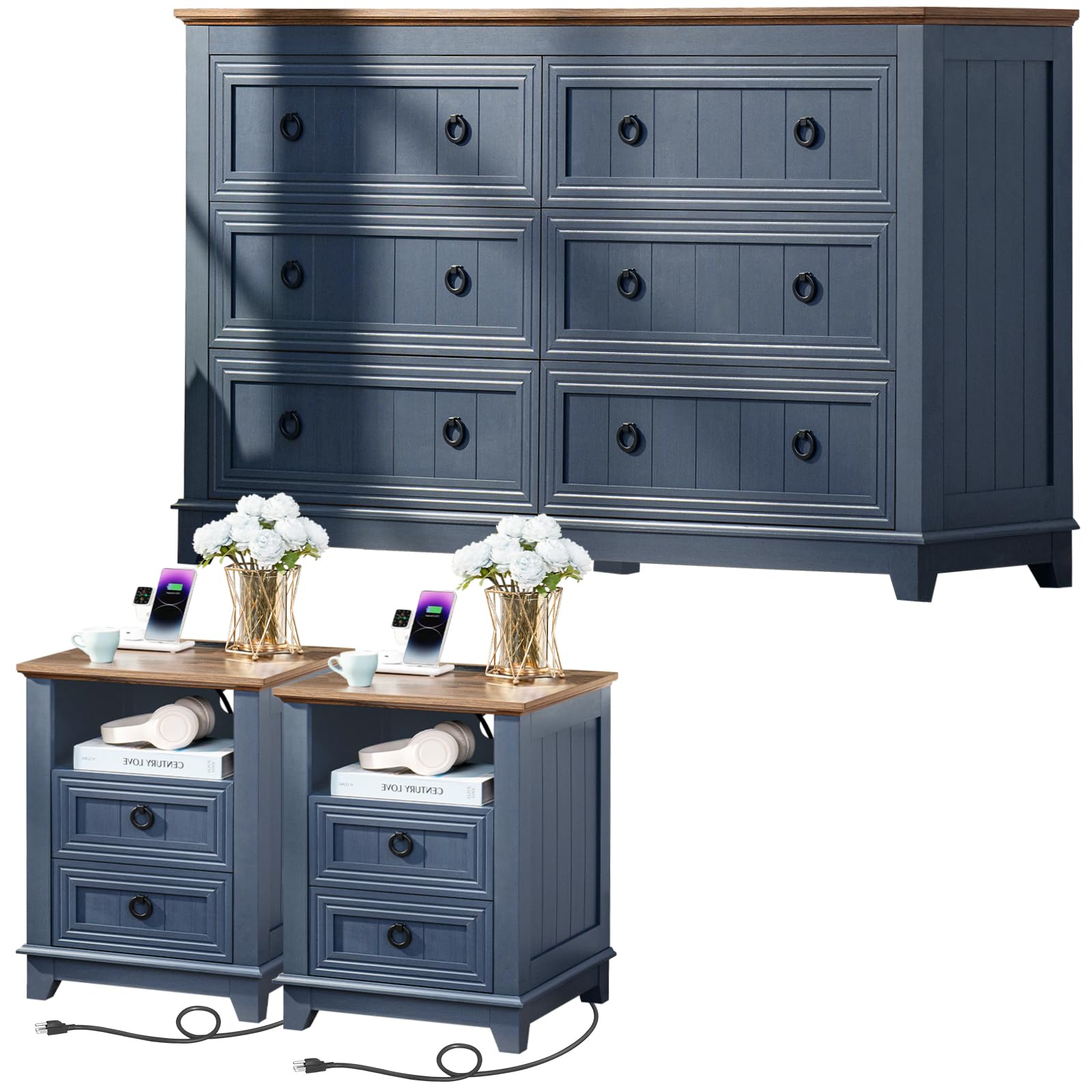 Farmhouse Style Bedroom Furniture Set - 54