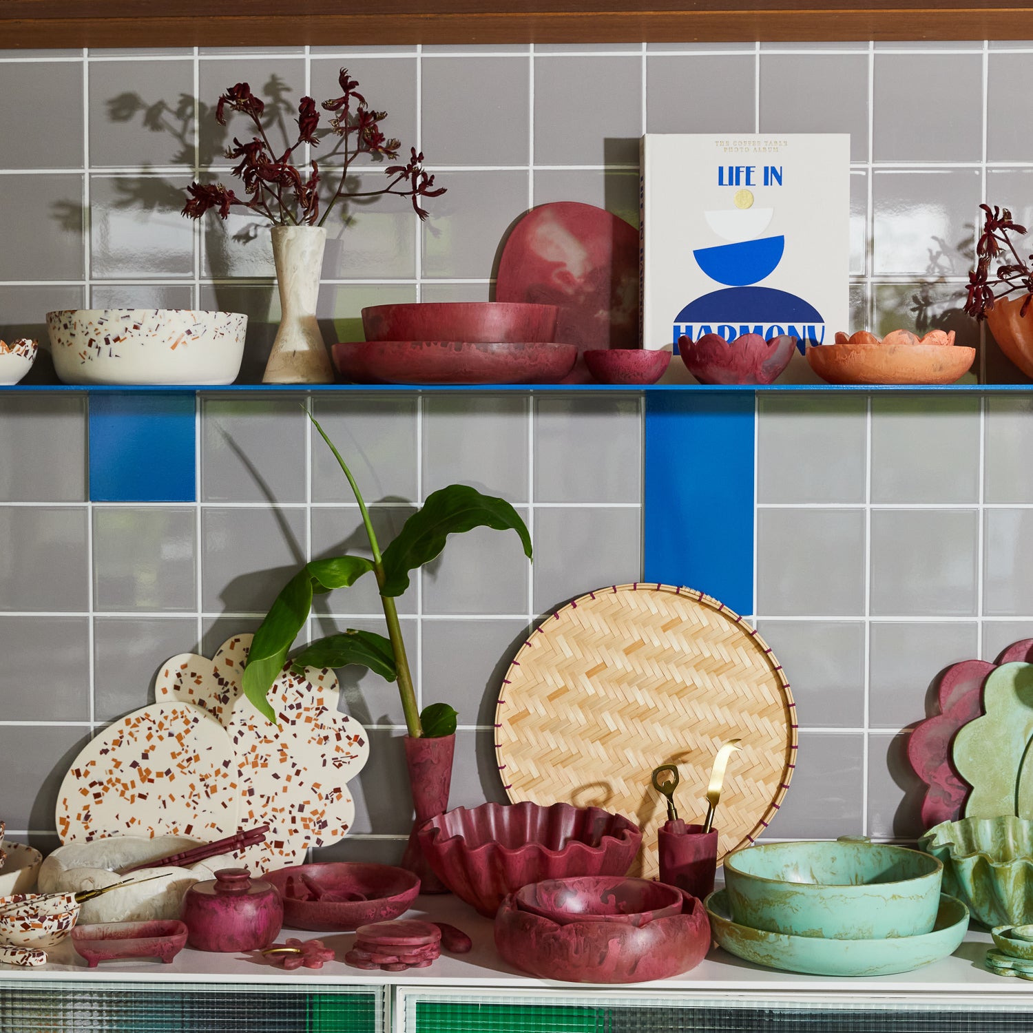 Mazzinni Bowl - Premium Rhubarb Serving Bowl for Salads, Desserts & Entertaining - Elegant Kitchenware for Home & Party Use