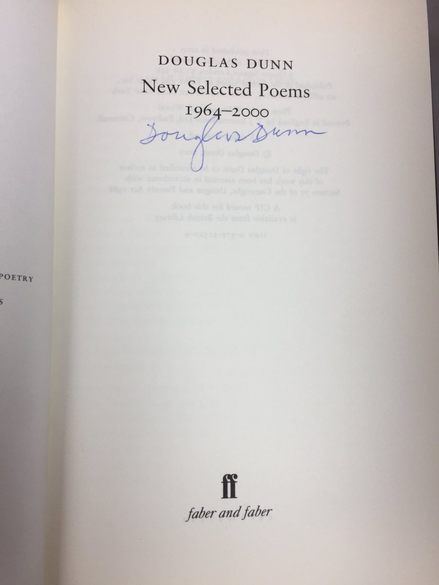 New Selected Poems 1964-2000 by Douglas Dunn | Poetry Collection for Literature Lovers & Students | Perfect for Book Clubs, Gifts & Academic Study