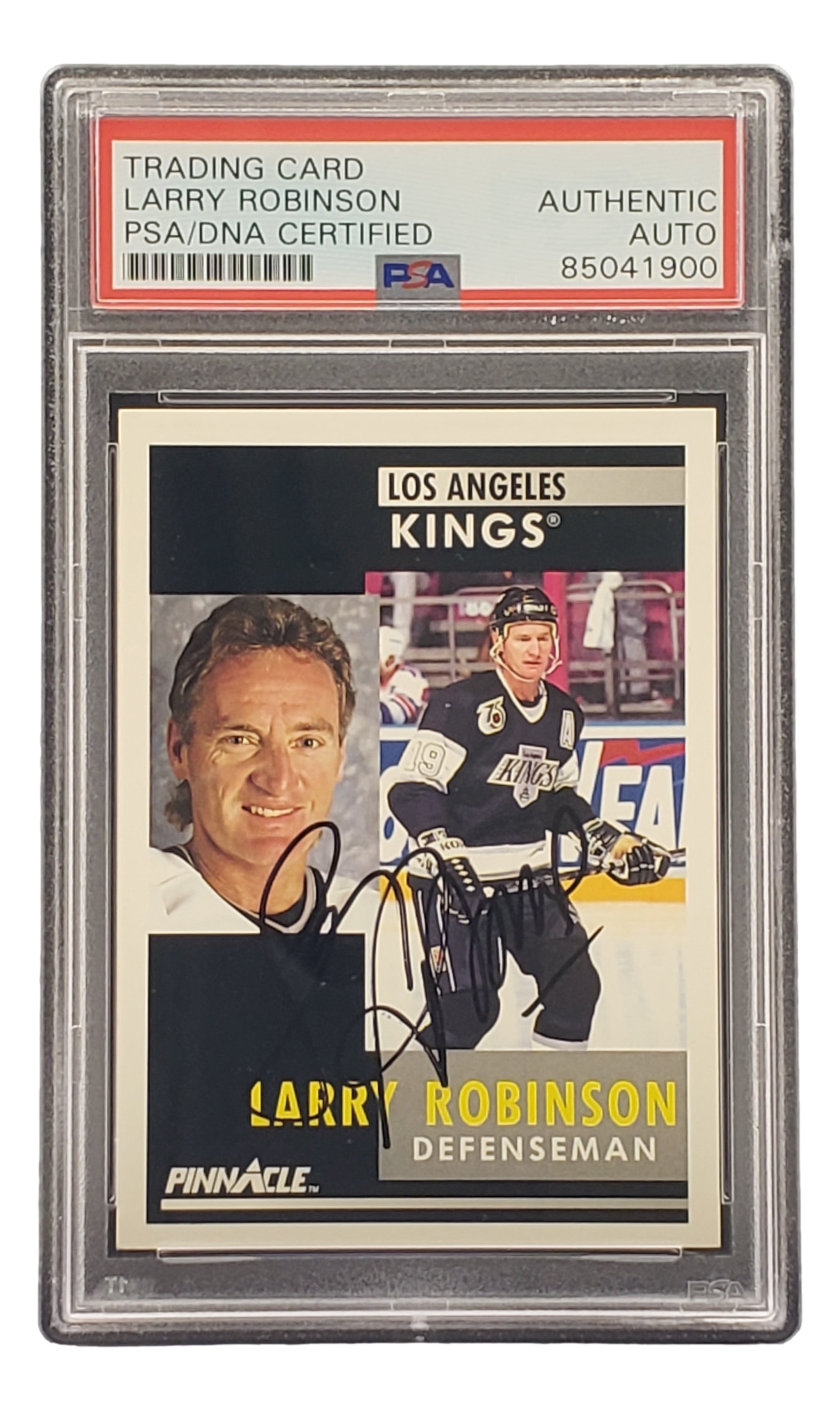 Larry Robinson Autographed 1991 Pinnacle #208 Los Angeles Kings NHL Hockey Card - PSA/DNA Certified - Perfect for Hockey Memorabilia Collectors & LA Kings Fans