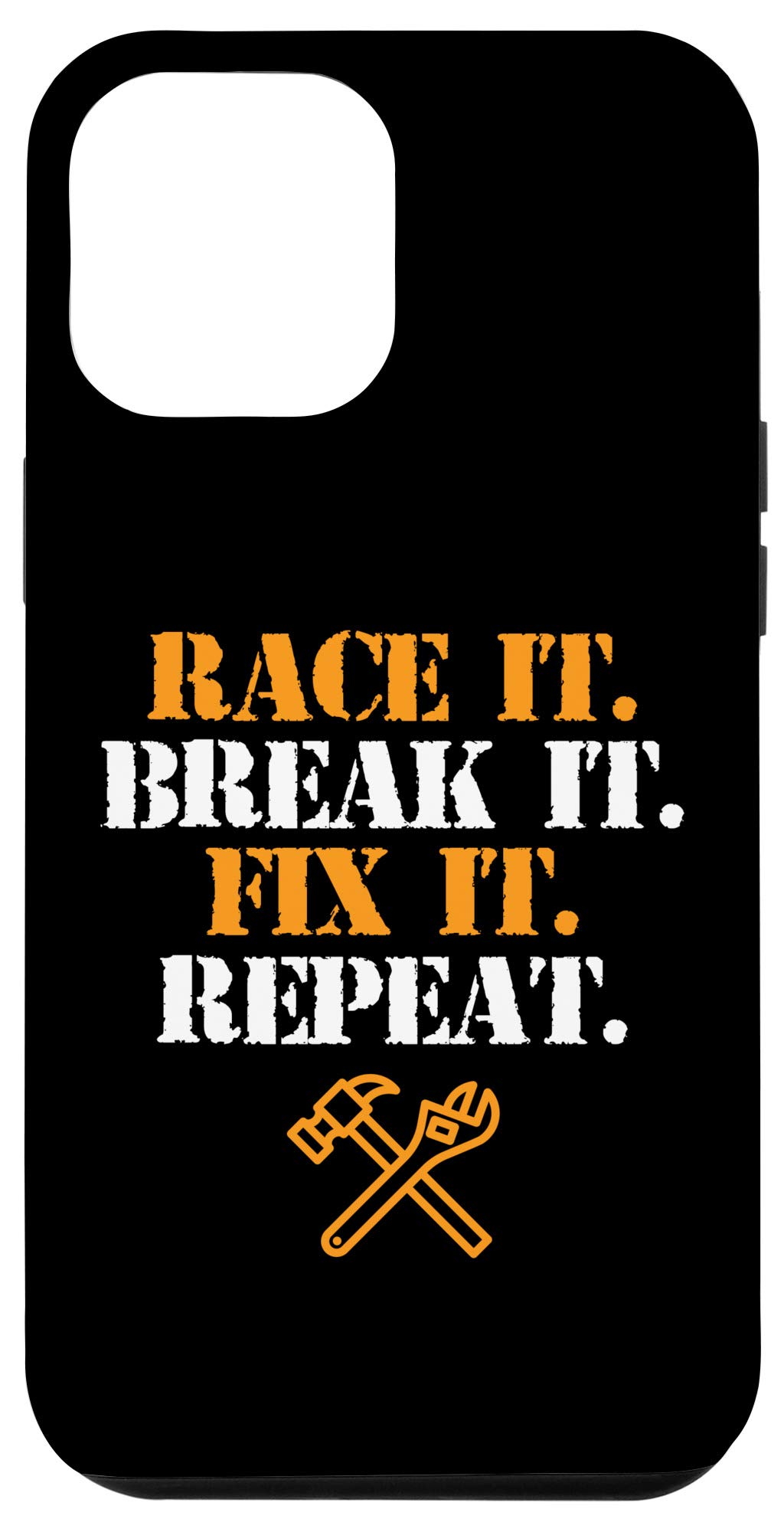 iPhone 12 Pro Max Case - Durable Car Mechanic Design Phone Cover with Shockproof Protection | Perfect for Auto Enthusiasts & DIY Mechanics (Black)
