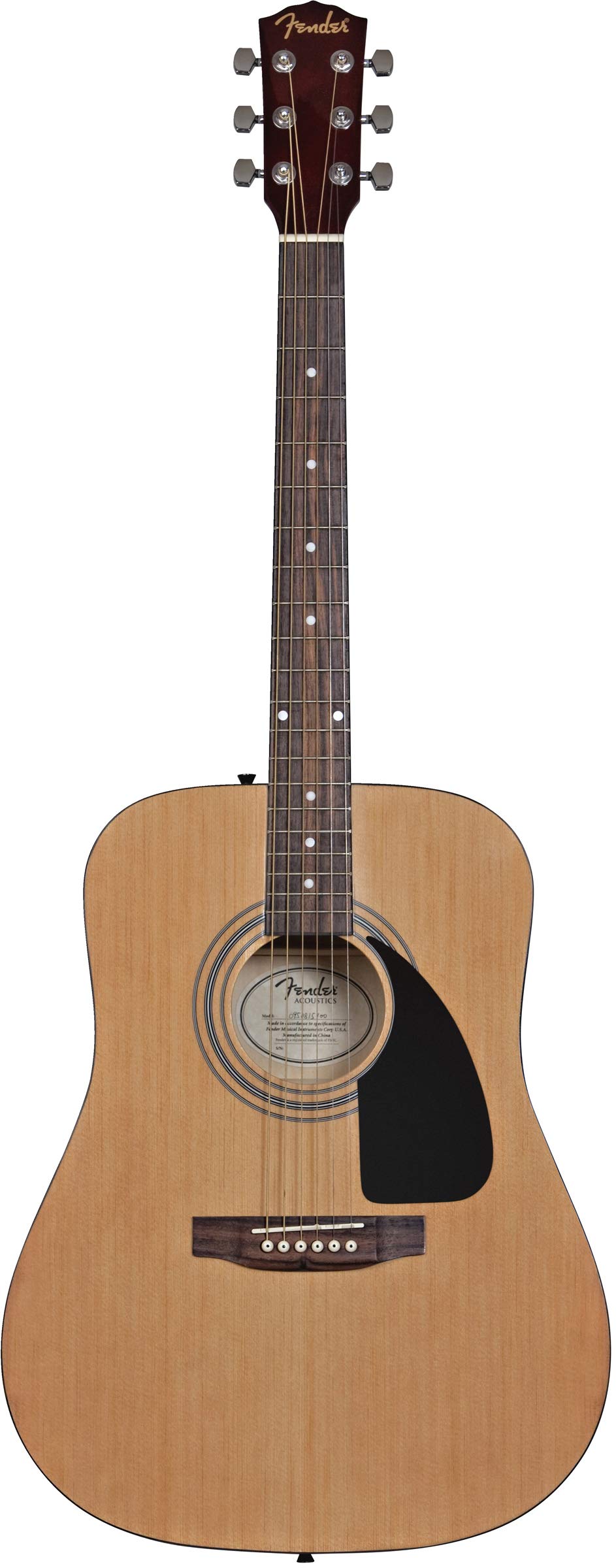 Fender Dreadnought Acoustic Guitar Natural Bundle with Online Lessons, Gig Bag, Tuner, Strings, Strap & Picks - Perfect for Beginners, Campfire Jams & Home Recording Studios