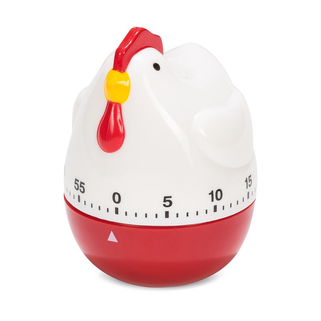 Patisse Kitchen Timer Chicken Shape - Digital Cooking Timer with Loud Alarm, Count Up/Down Function - Red/White/Yellow - Perfect for Baking, Cooking, Meal Prep & Classroom Activities