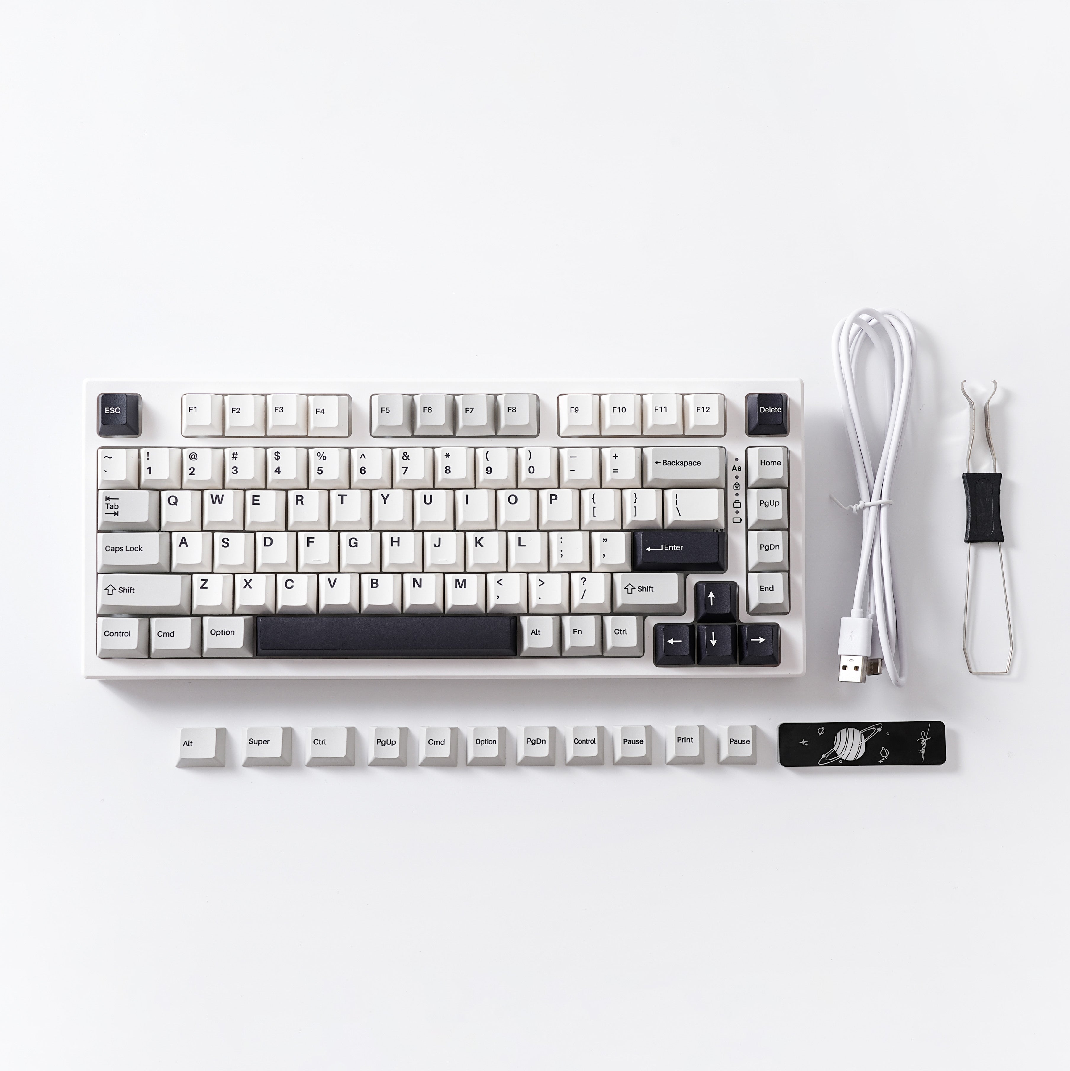 YUNZII YZ75 Pro Wireless Mechanical Keyboard - 75% Layout, Bluetooth/2.4G/USB-C, RGB Backlit, Hot-Swappable for Gaming & Office Use