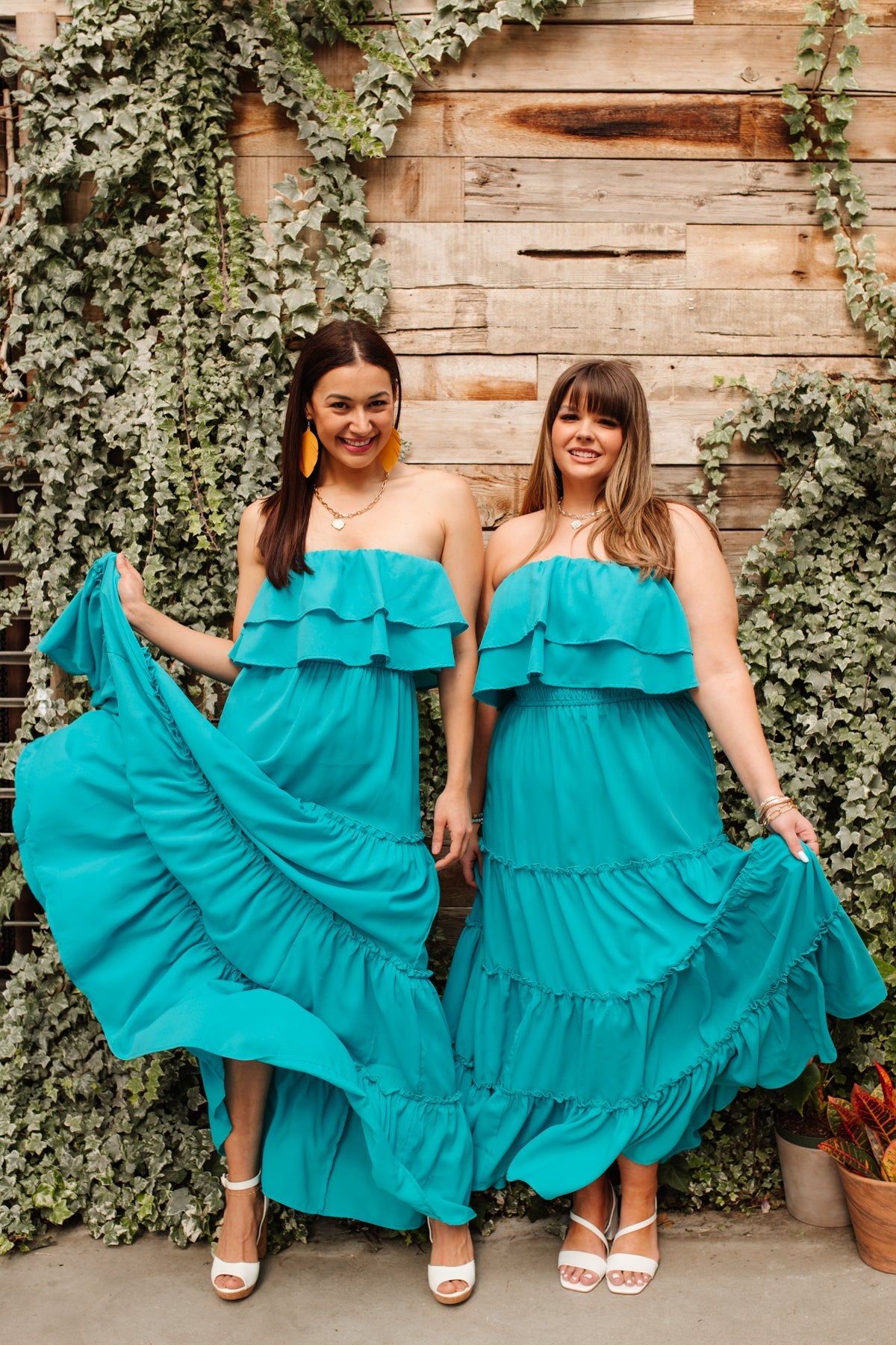 Oceans Of Bliss Blue Dress for Women - Elegant Flowy Summer Beach Dress - Perfect for Vacations, Weddings & Casual Outings