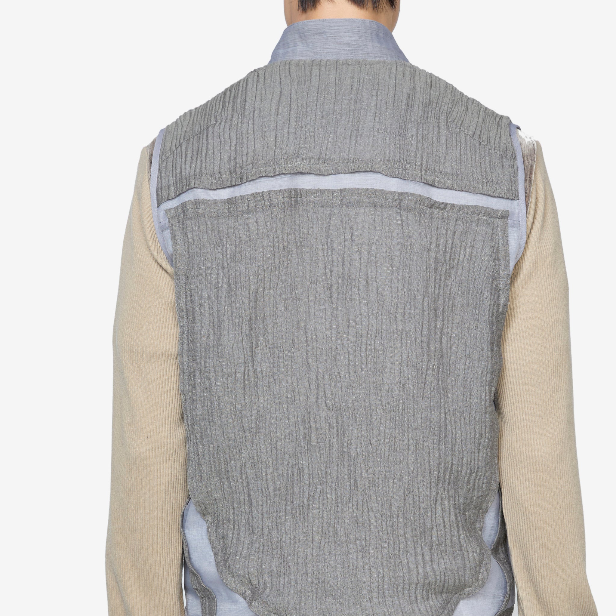 Ep.5 01 Men's Casual Vest in Gray - Lightweight Layering for Outdoor Activities & Streetwear Fashion