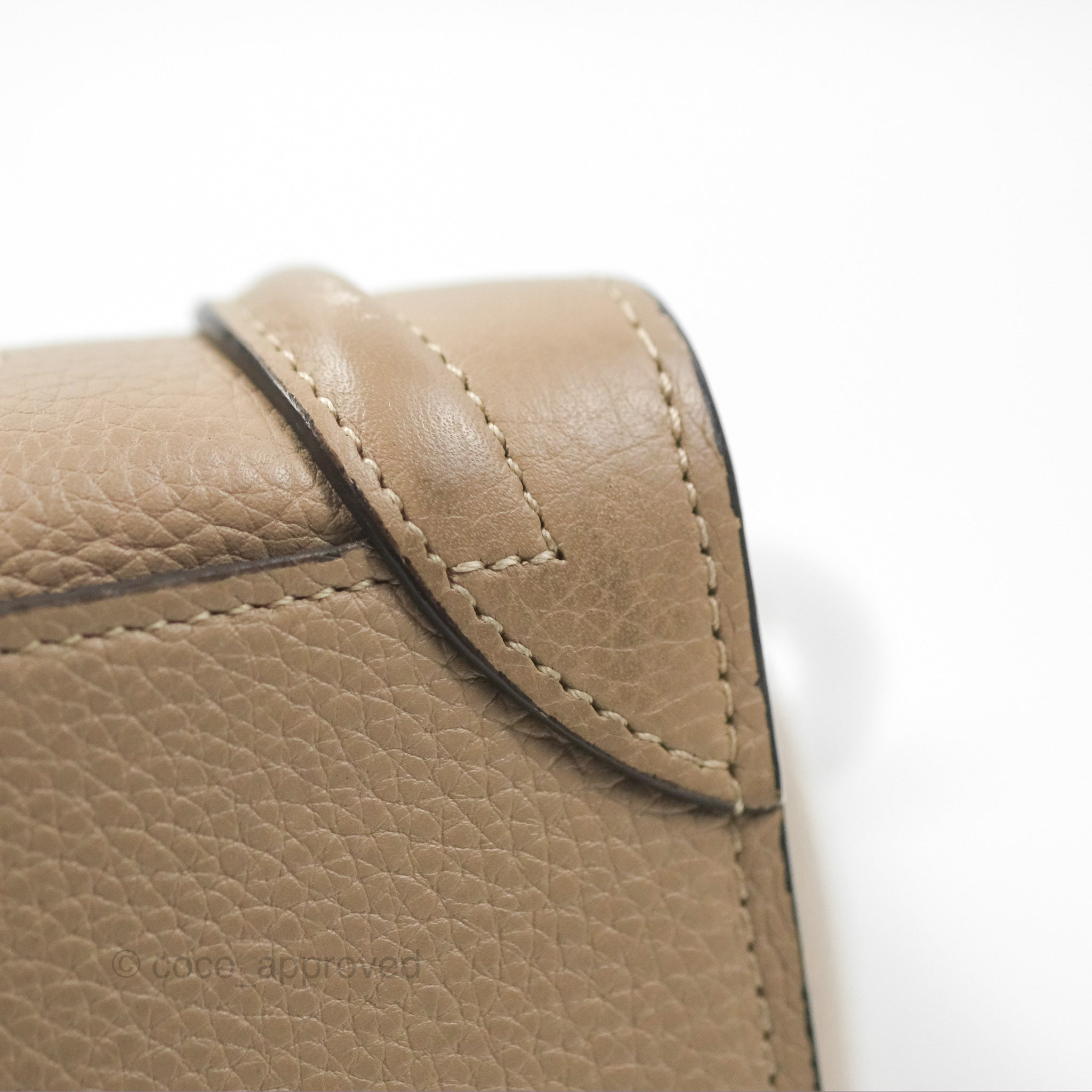 Celine Nano Luggage Bag in Dune Drummed Calfskin Leather - Stylish Crossbody Purse for Women, Perfect for Work, Travel & Everyday Use