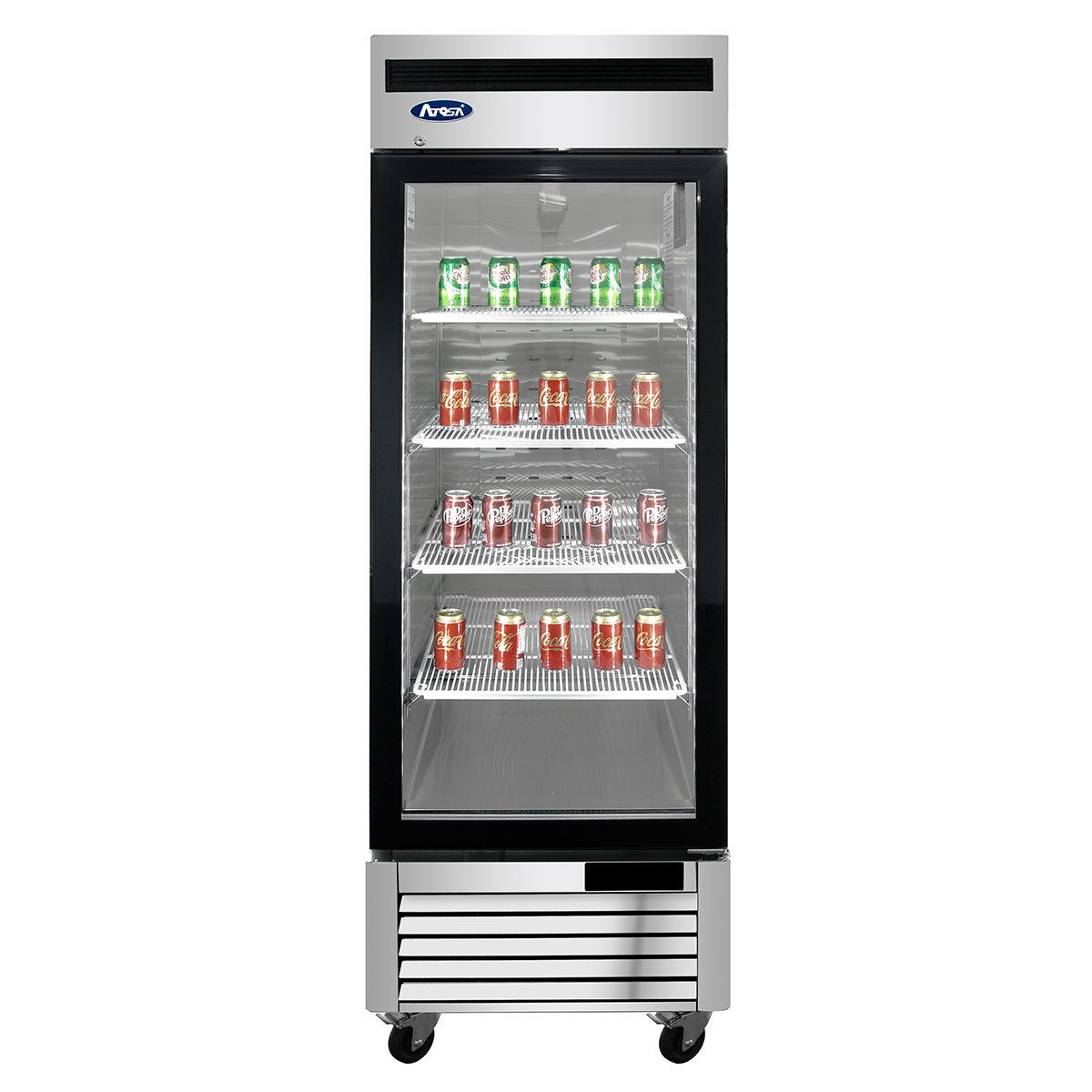 Atosa MCF8701GR Commercial Bottom Mount Freezer with Glass Door - Ideal for Restaurants, Cafes, and Grocery Stores