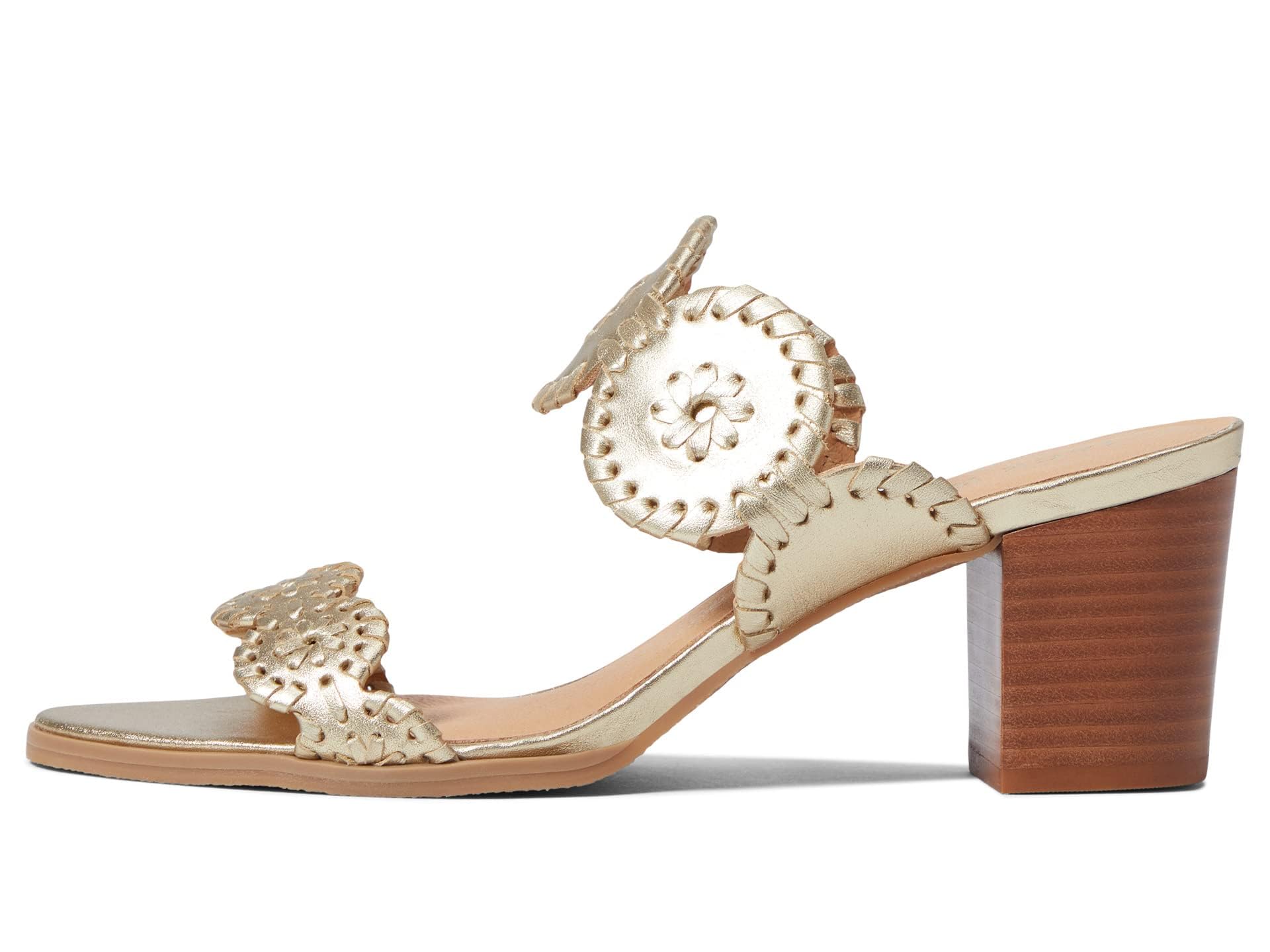 Jack Rogers Lauren Mid Heel Sandals for Women - Comfortable Casual & Dressy Summer Shoes | Perfect for Beach, Wedding, and Office Wear