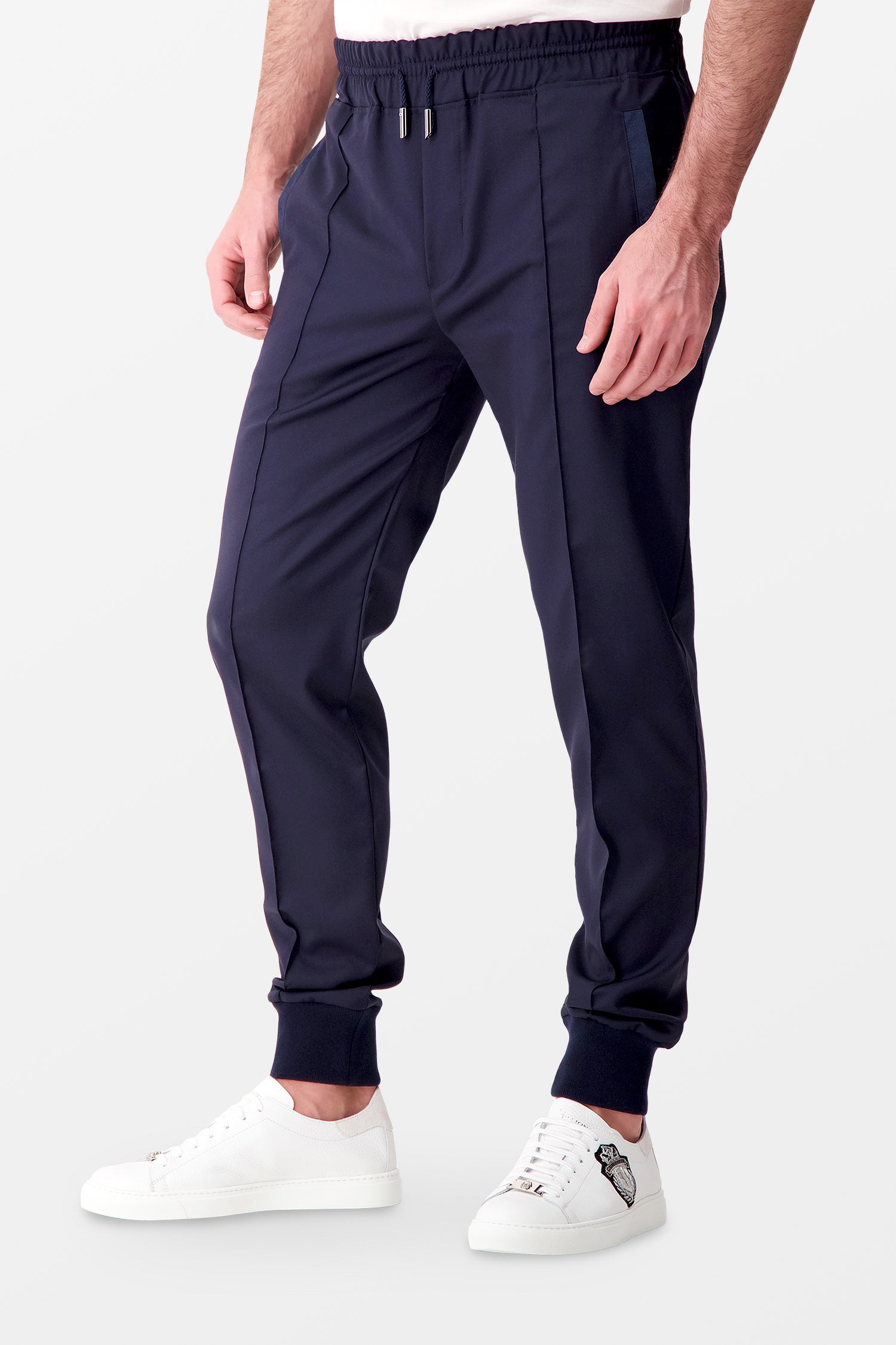 Billionaire Premium Dark Blue Dress Pants for Men - Slim Fit Business Casual Trousers for Office, Wedding & Formal Events