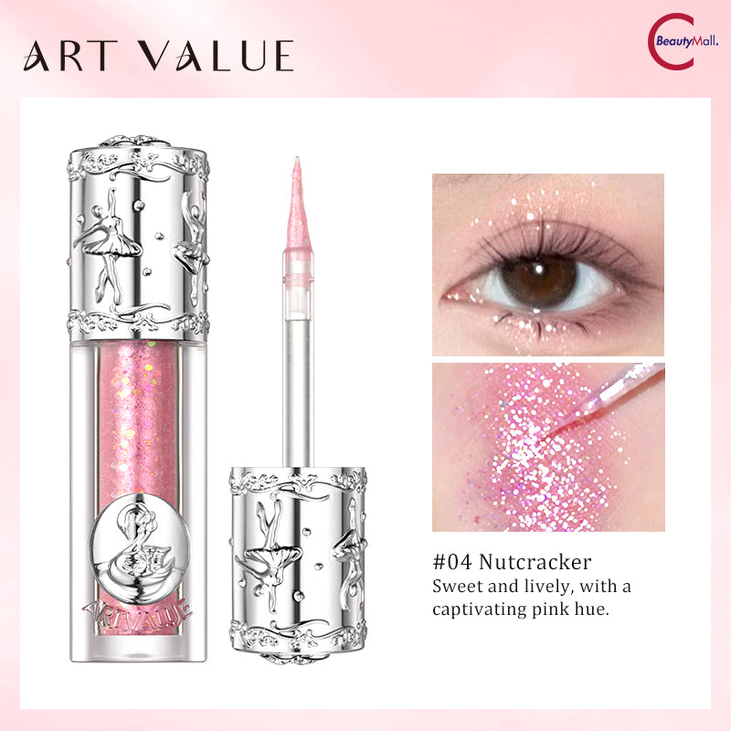 ARTVALUE Glitter Liquid Eyeshadow - Long Lasting, Waterproof, Vegan & Cruelty-Free Makeup for Party, Night Out & Special Occasions