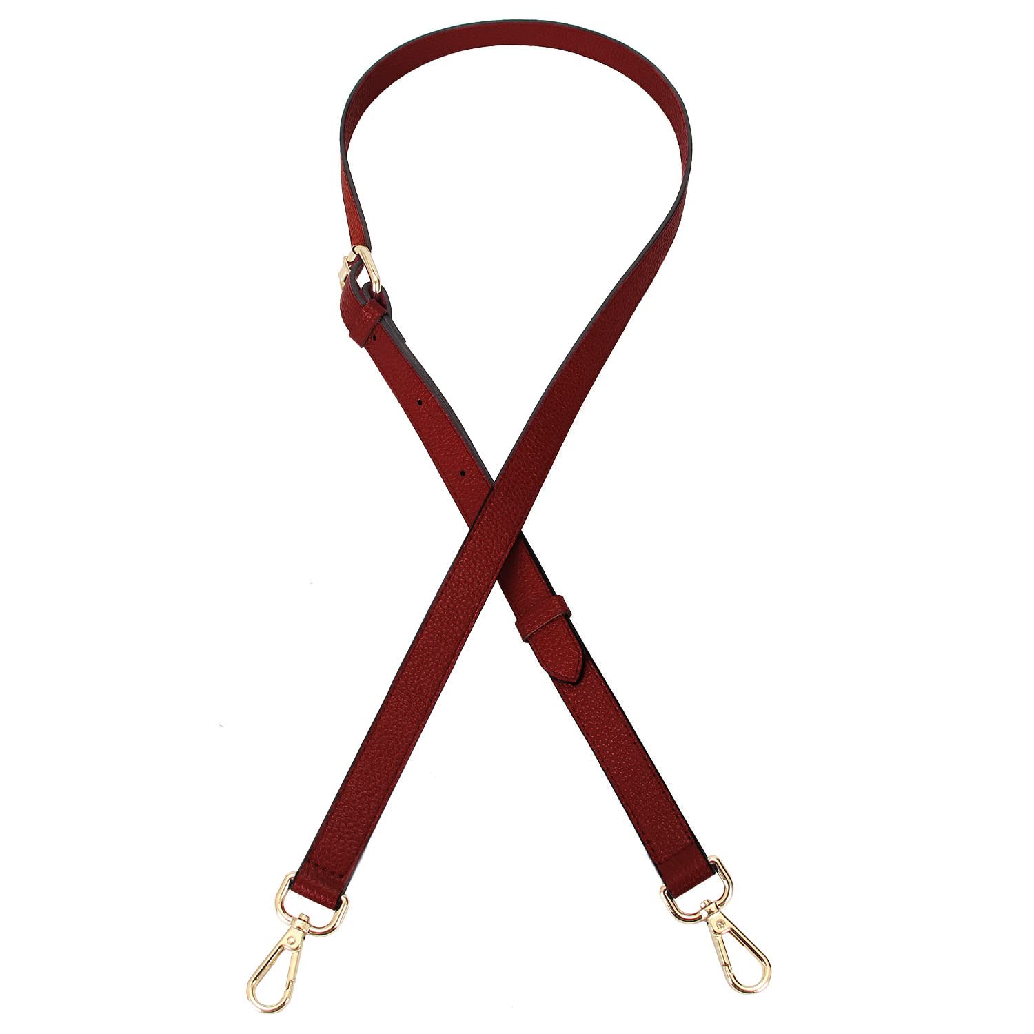 Premium Full Grain Leather Adjustable Crossbody Shoulder Strap for Handbags & Purses - 2/3